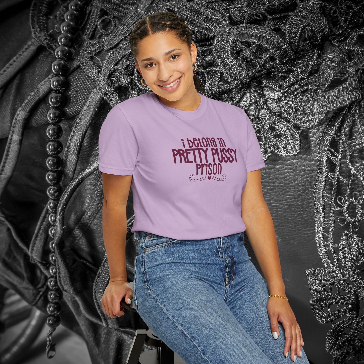 Pretty P*ssy Prison, Funny Adult T-shirt, Offensive Ladies Shirt, Unisex