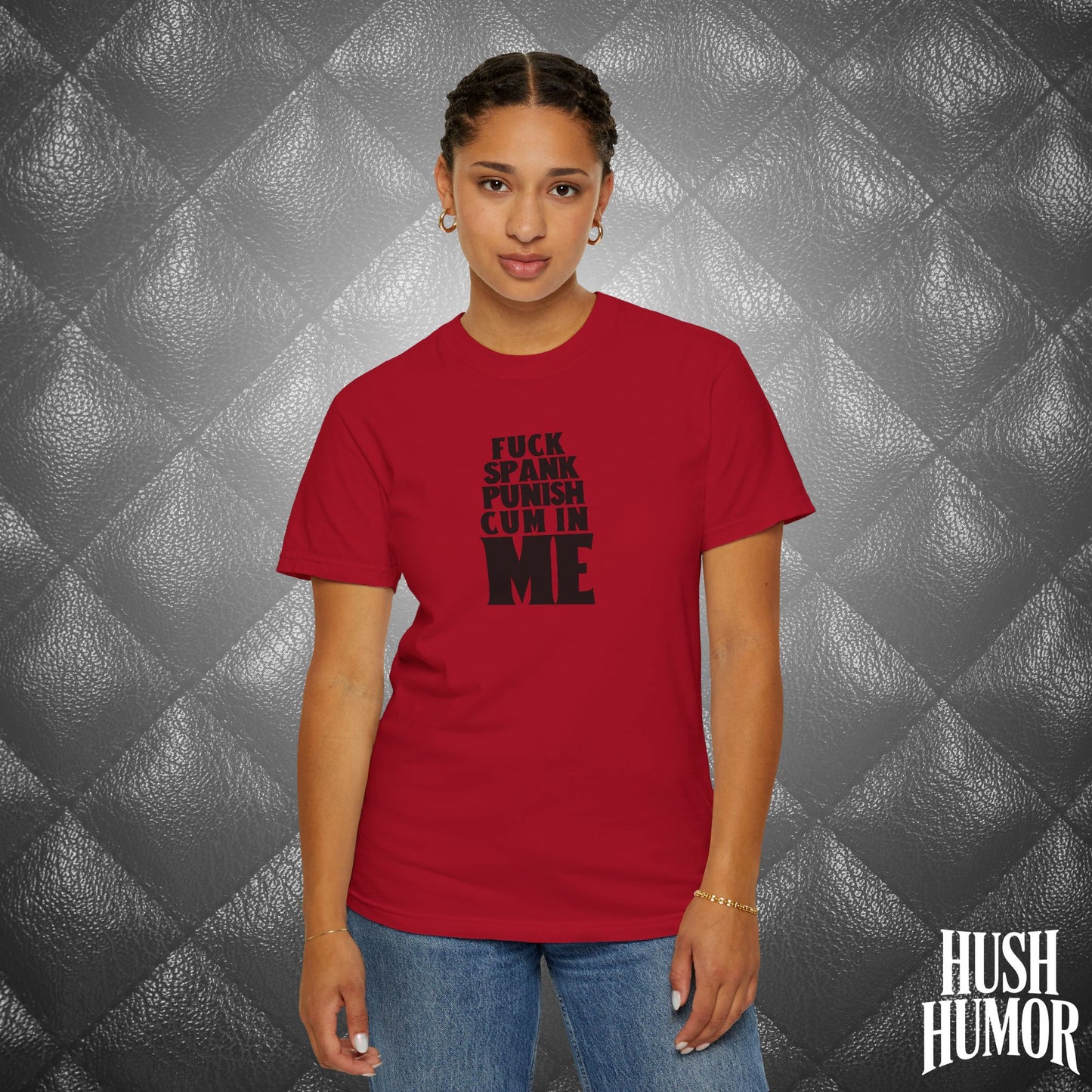 Submissive F*ck Spank Punish C*m in Me T-Shirt – Naughty Shirt for Women, Inappropriate Dirty Girl Tee, Sexy NSFW Kink Shirt