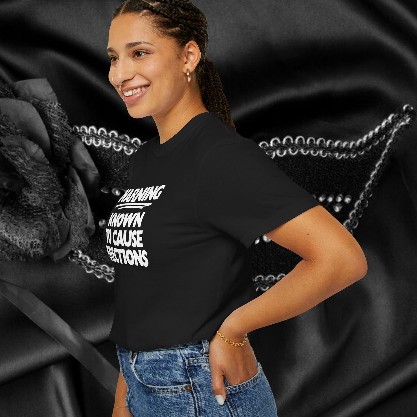 Naughty Shirt – WARNING Known to Cause Erections Adult Garment-Dyed Comfort Colors Tee
