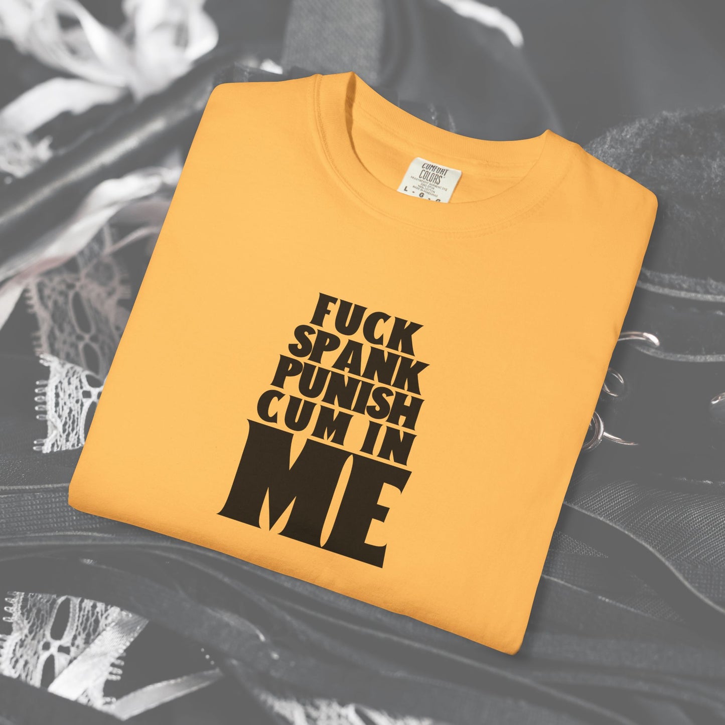 Submissive F*ck Spank Punish C*m in Me T-Shirt – Naughty Shirt for Women, Inappropriate Dirty Girl Tee, Sexy NSFW Kink Shirt