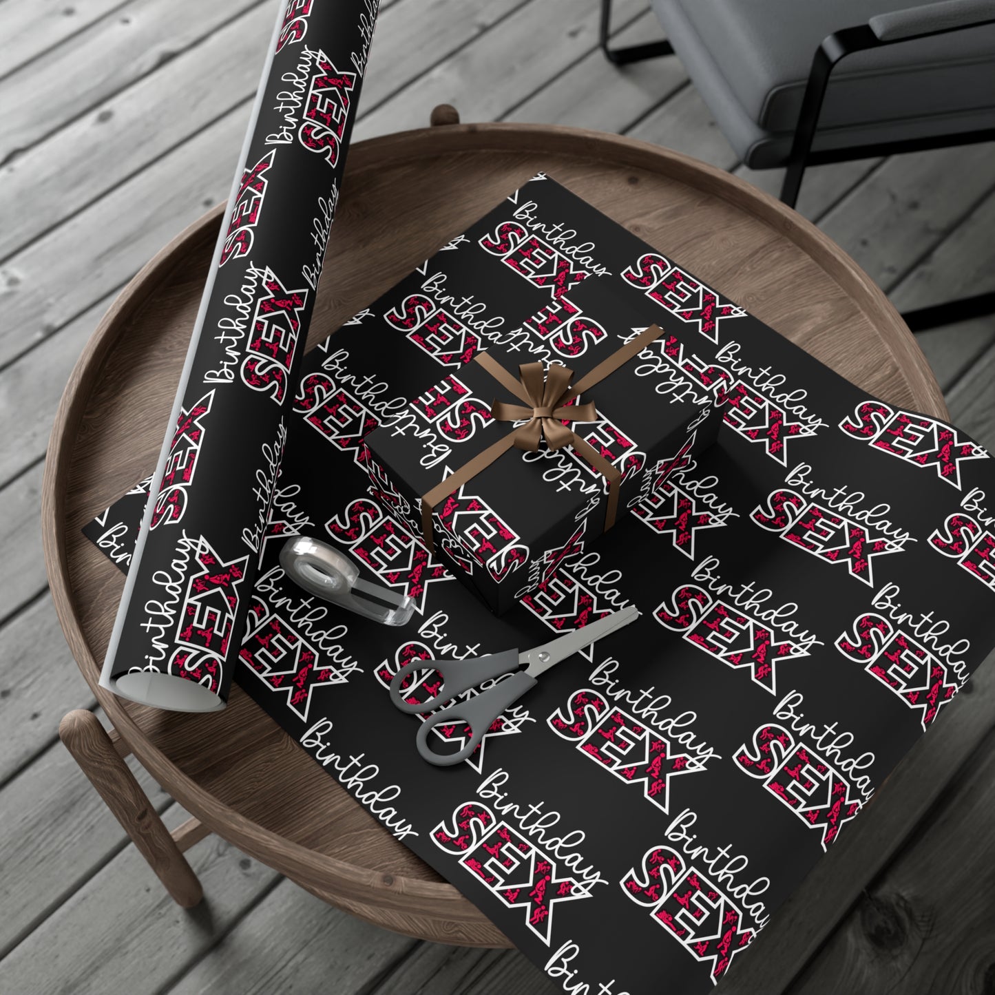 Birthdy Sex Wrapping Paper Adult Birthday Decor, Funny Gift Wrap, Unique Wrapping Paper, special occasions