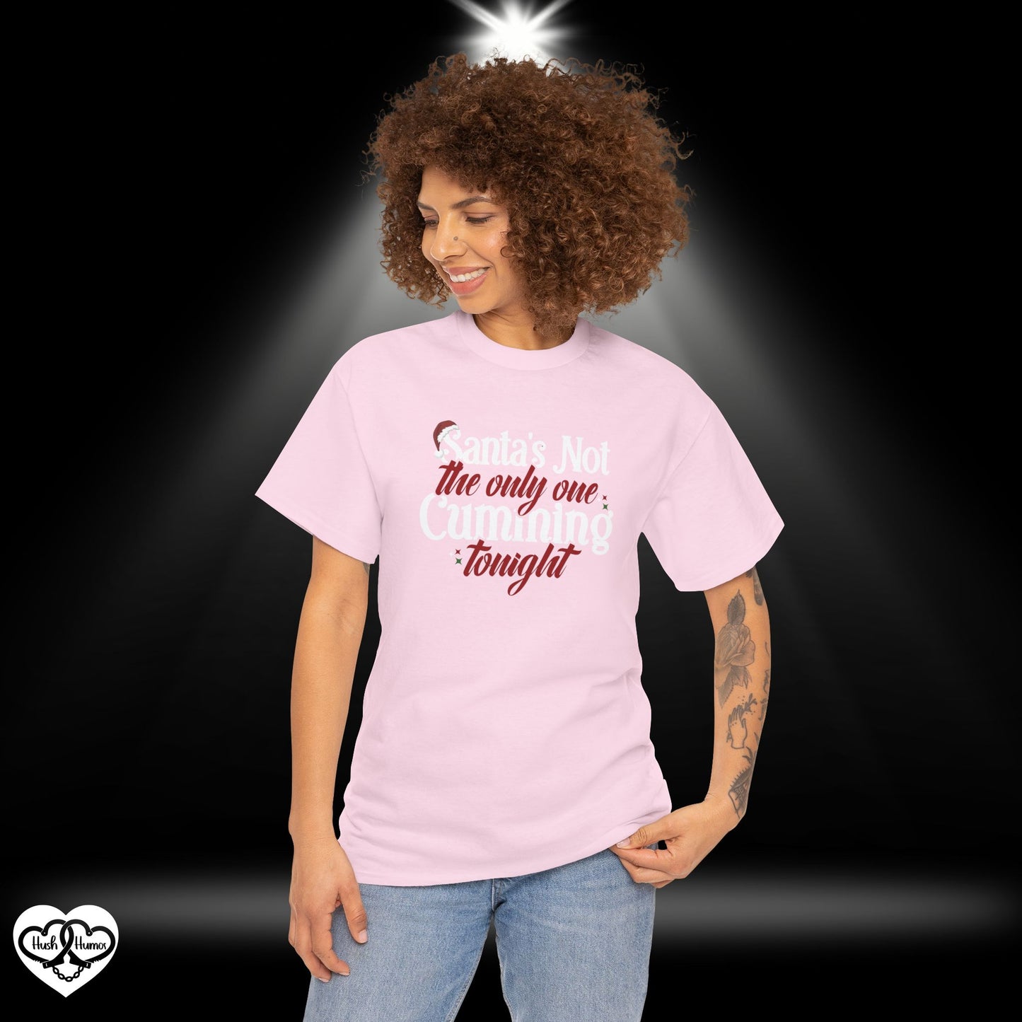 Santa’s Not the Only One Cumming Tonight Shirt – Naughty Christmas Tee for Adults, Funny Holiday Party Shirt, Sexy Xmas Gift