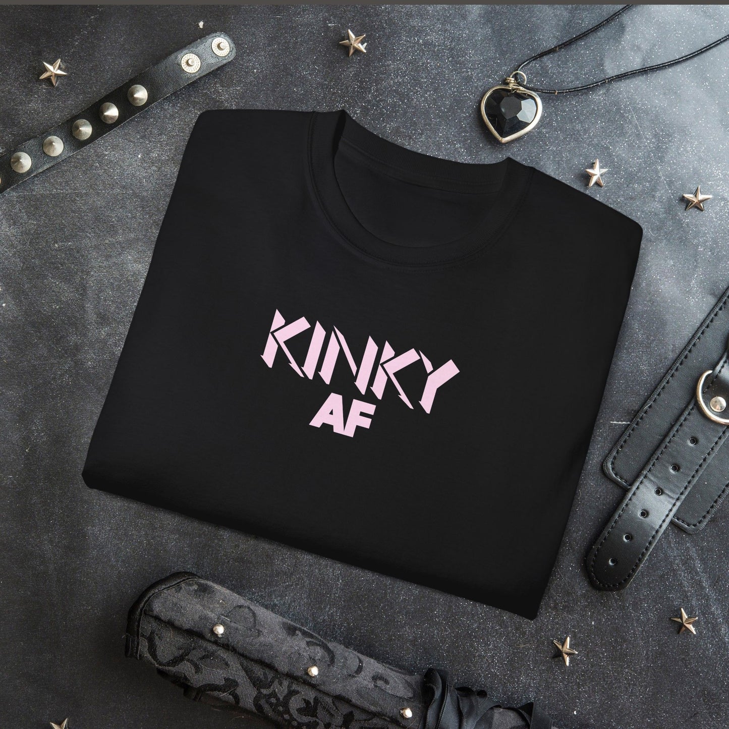 Kinky AF Unisex Tee, Naughty Wife Gift, Dirty Girl Shirt, Kinky Gift, Hot Wife T-Shirt, Sexy Shirt, Adult Humor Tee