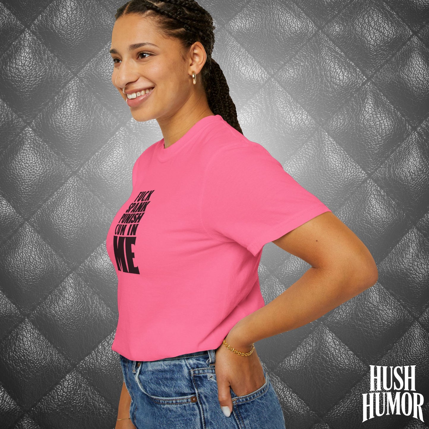 Submissive F*ck Spank Punish C*m in Me T-Shirt – Naughty Shirt for Women, Inappropriate Dirty Girl Tee, Sexy NSFW Kink Shirt
