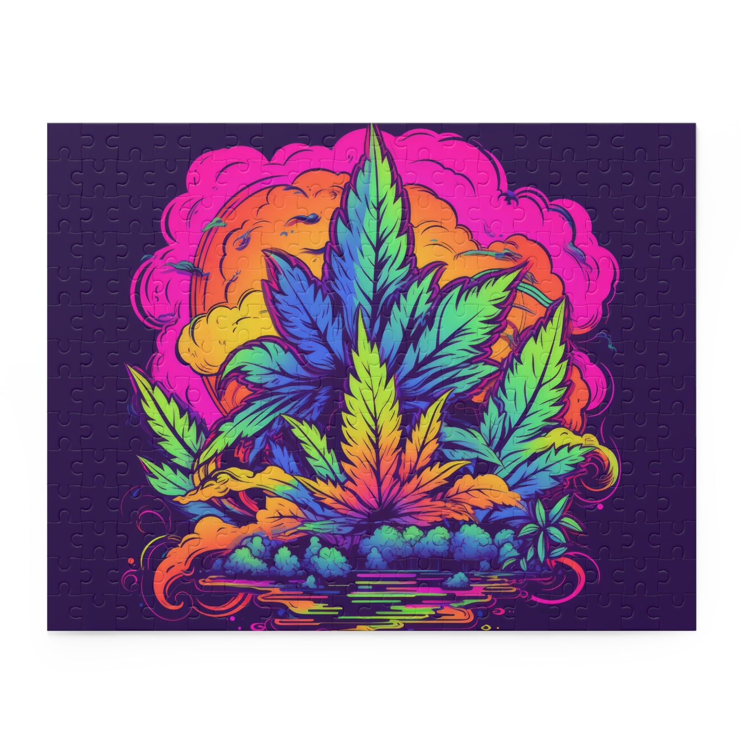 Wild Side Trip – Electric Jungle Puzzle with Neon Burst Fun Adult Activity for Jokers, Tokers, and Smokers gift
