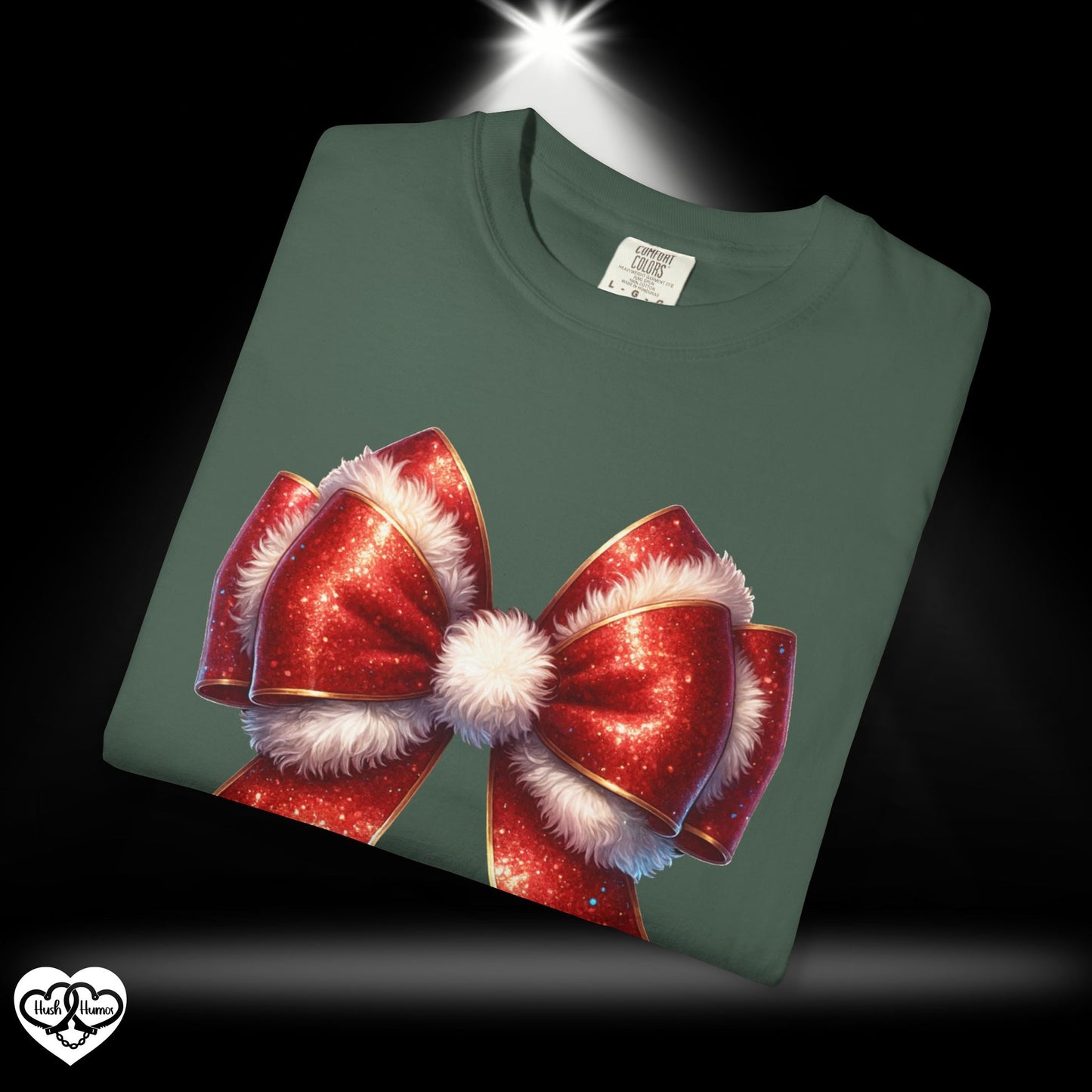 Be Santa’s Favorite Gift Tee – Wrapped Up Bow Tie Christmas Shirt, Funny Adult NSFW Holiday Party T-Shirt