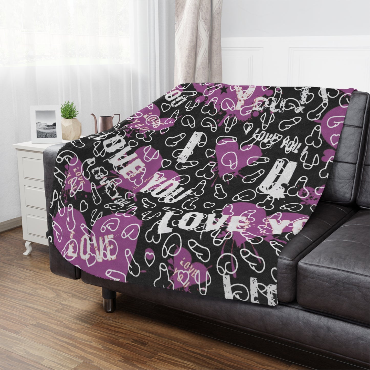 Penis Blanket Minky Blanket | Cozy Throw for Gifts, Soft Blanket, Warm Adult Themed blanket
