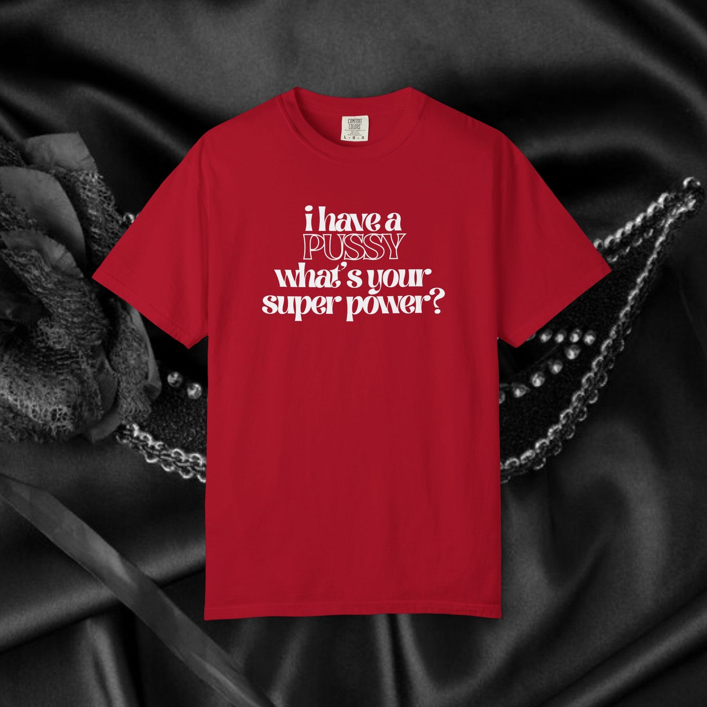 I have a p*ssy what's your superpower, vagina power, p*ssy power fun ladies tee dirty tops
