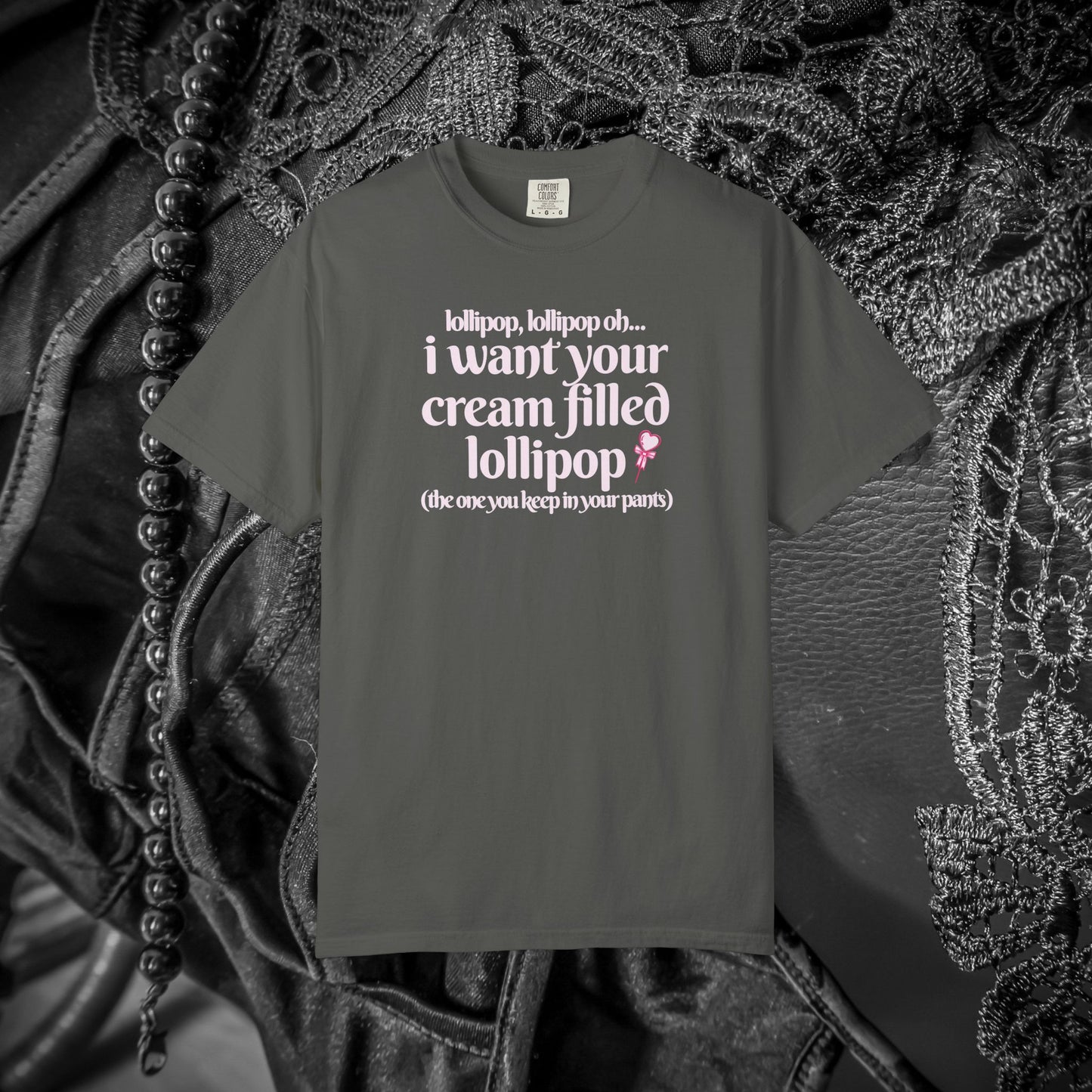 Sexually suggestive lollipop T-shirt, funny innuendo gift for hot wife, hot girl summer outfit, sexy party apparel