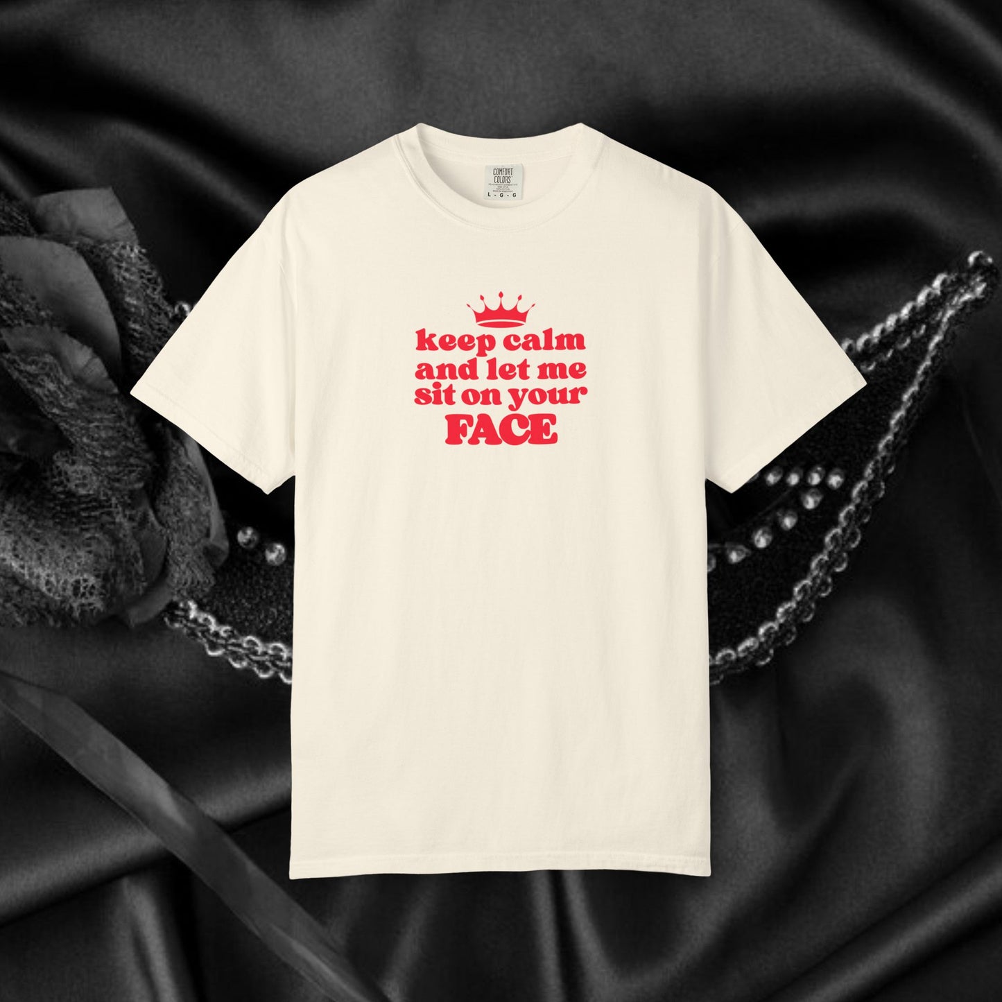 Naughty Face Sitting T-Shirt, Women's Sexy Tee, Inappropriate Party Shirt, Crude NSFW Summer Sexy Tee, Offensive Adult Dirty Humor Tee