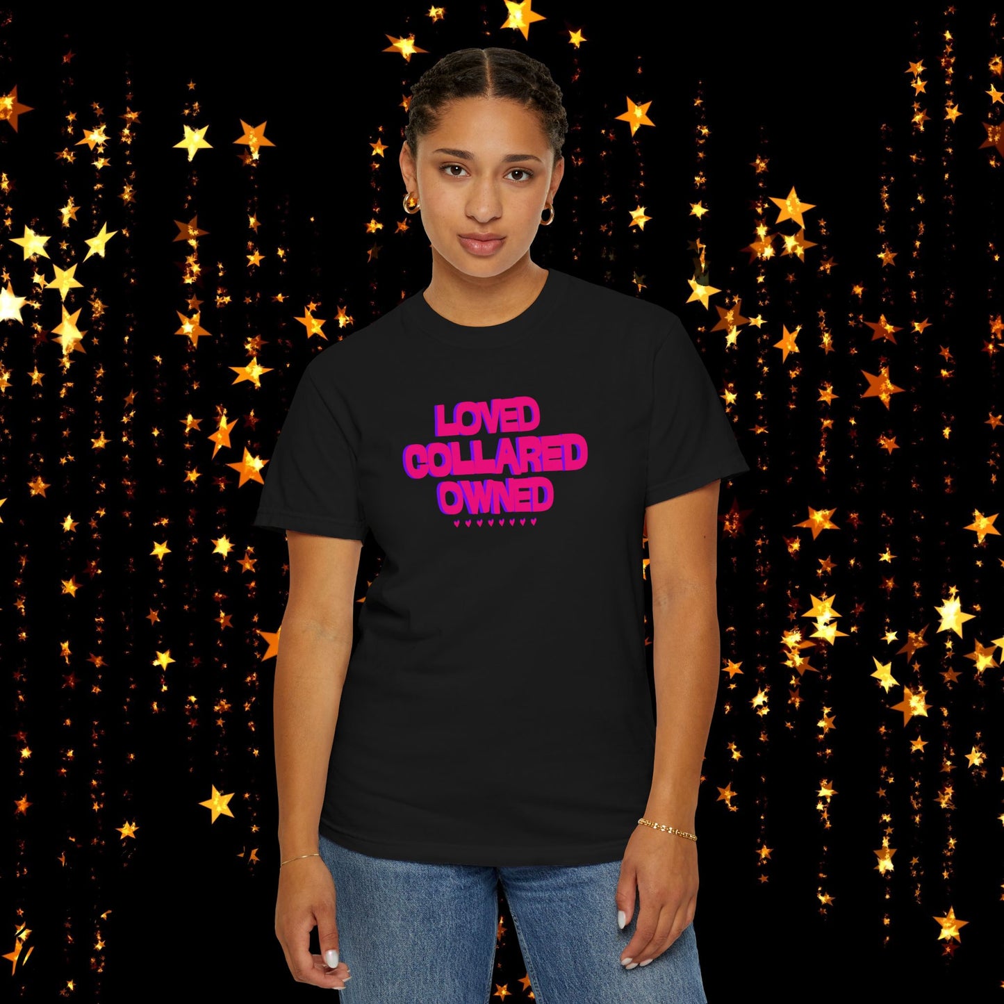 Loved Collared Owned Submissive T-Shirt – Unisex Kinky Tee, Submissive Wife Gift, Dominant Lover Gift, BDSM Apparel