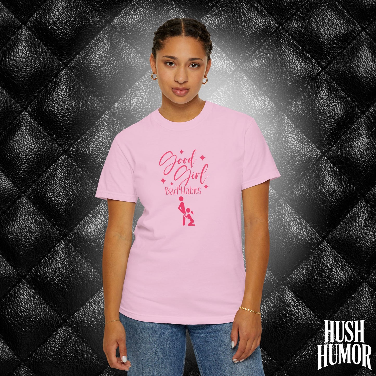 Good Girl Bad Habits Shirt – Funny Oral Sex Graphic Tee for Naughty Wife