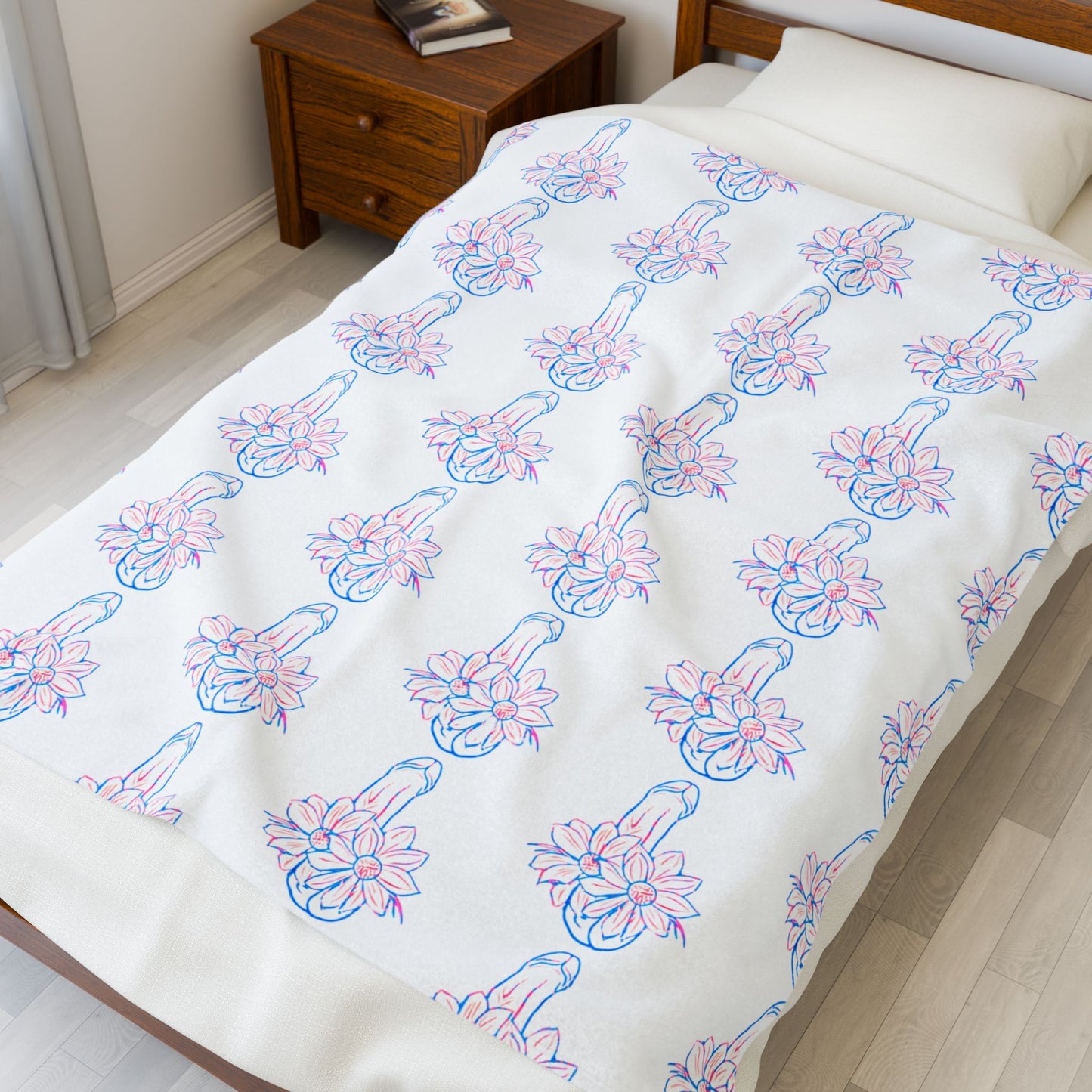 Pretty Penis Blanket Fun Adult Cozy Gift Penis blanket gag gift Soft Naughty Dong Throw Rude C*ck Blanket, Fun Velveteen Plush Blanket