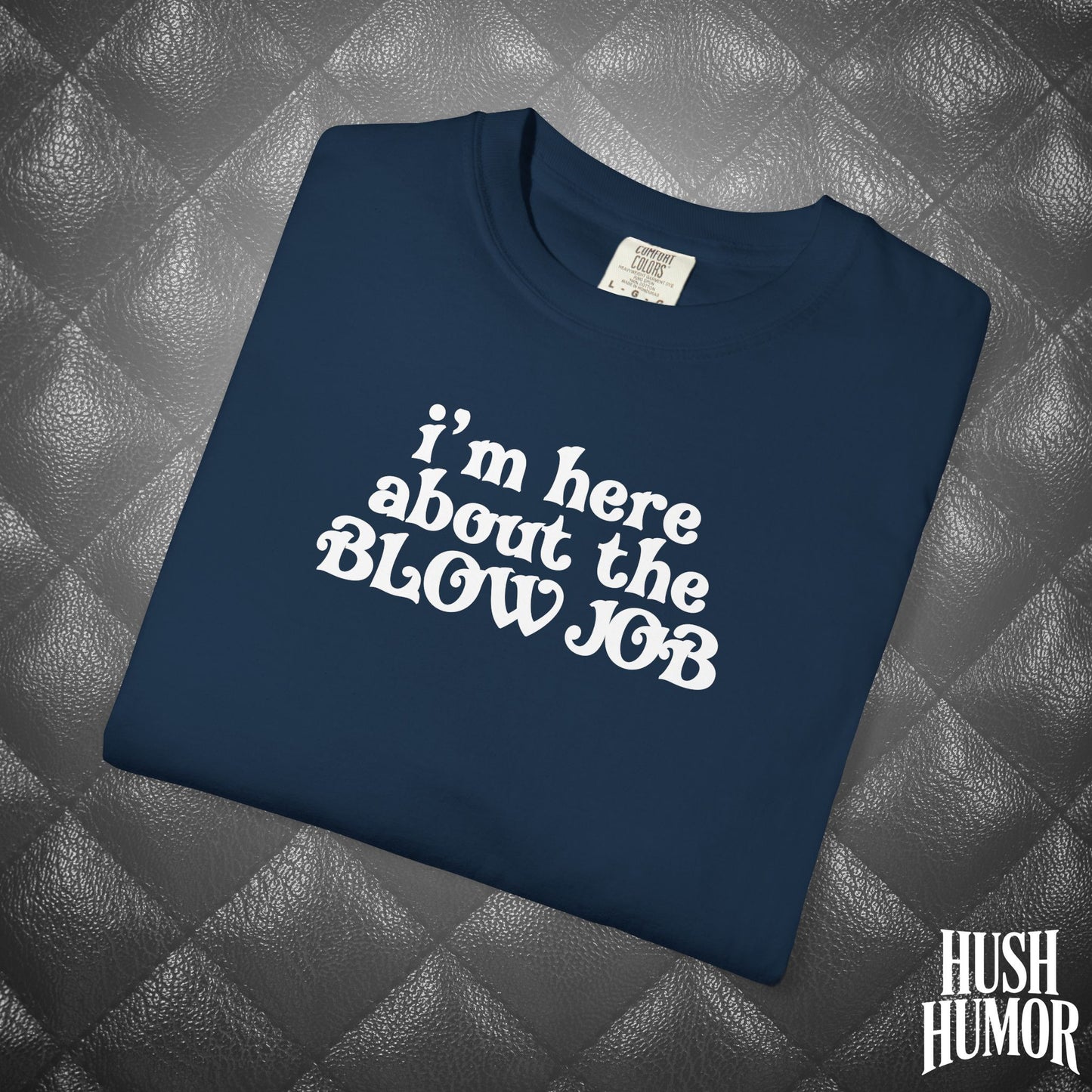 I'm Here About the Blow Job T-Shirt | Naughty Girl Sex Humor Tee | Sarcastic Dirty Shirt for Women | Hot Wife Adult Graphic Apparel