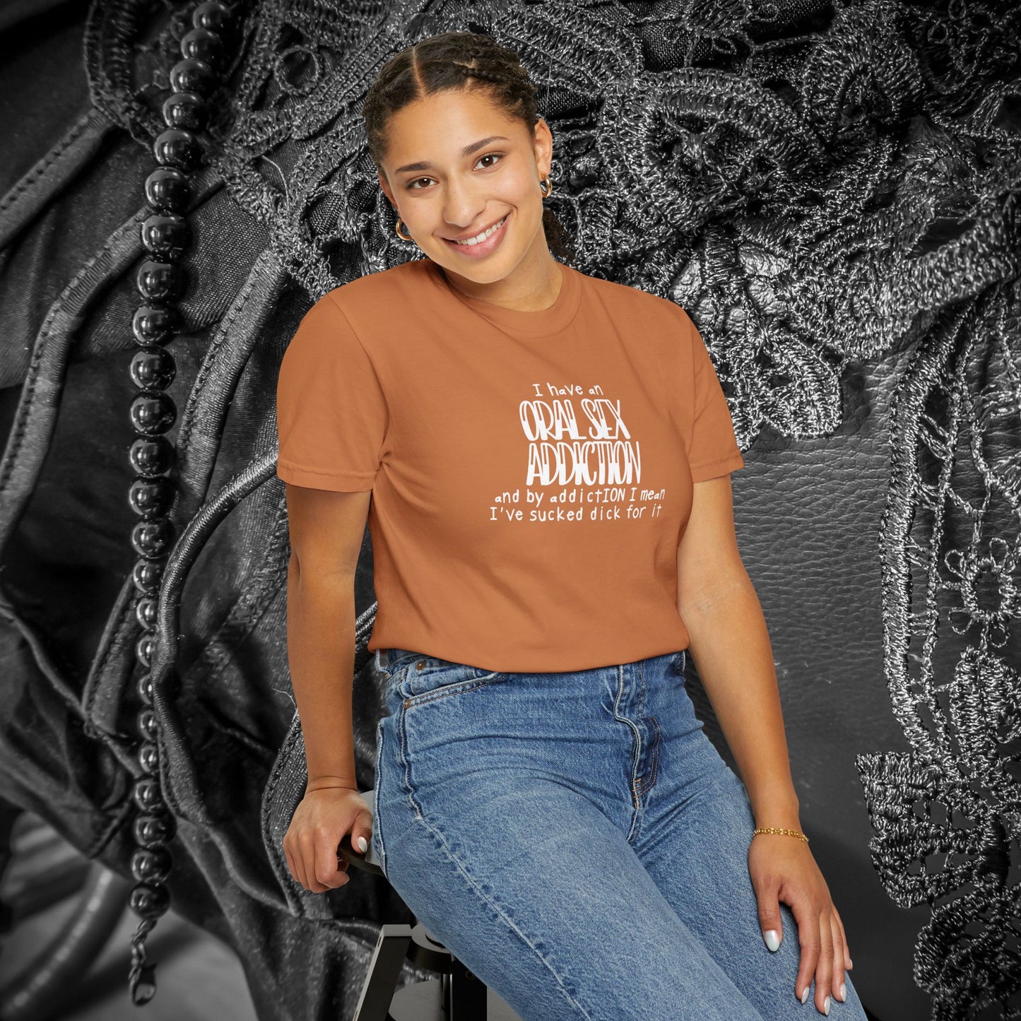 Funny Oral Sex Addiction Unisex T-shirt