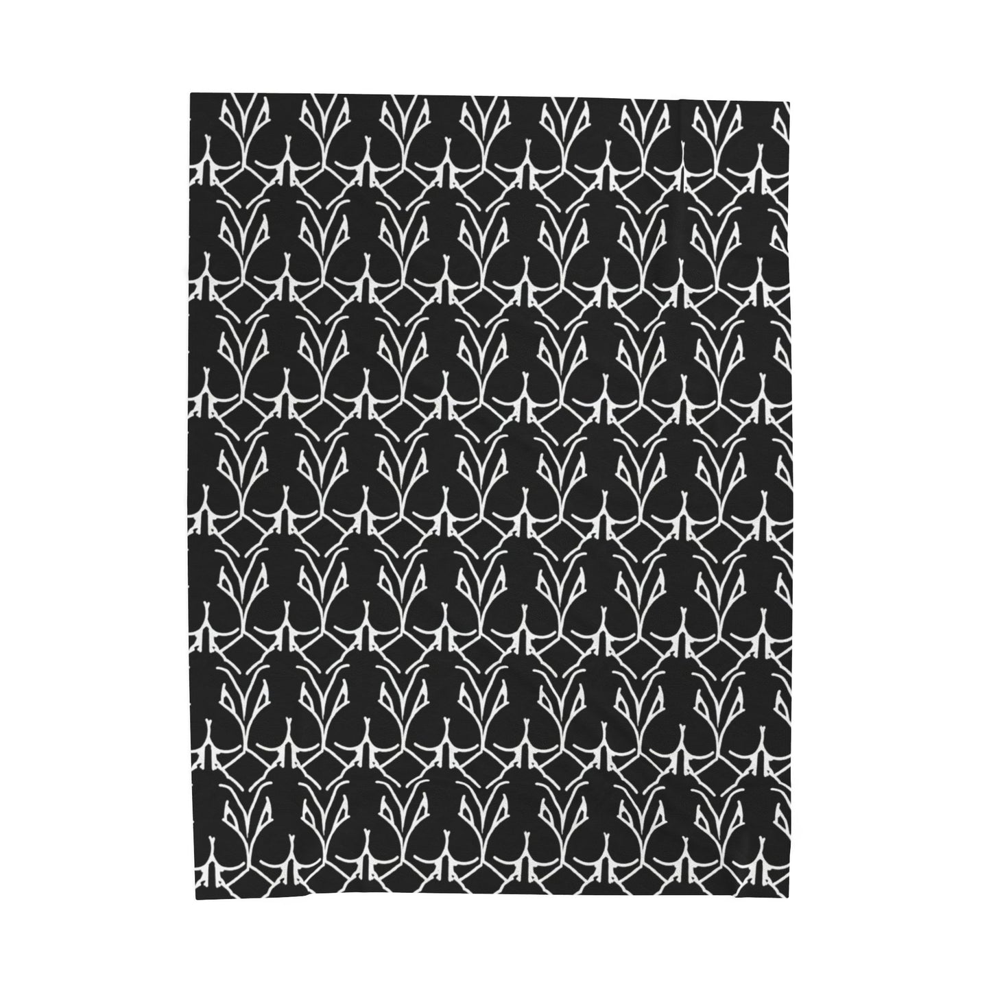 POV Doggie Style Black & White Beach Blanket | Adult NSFW Velveteen Plush Blanket