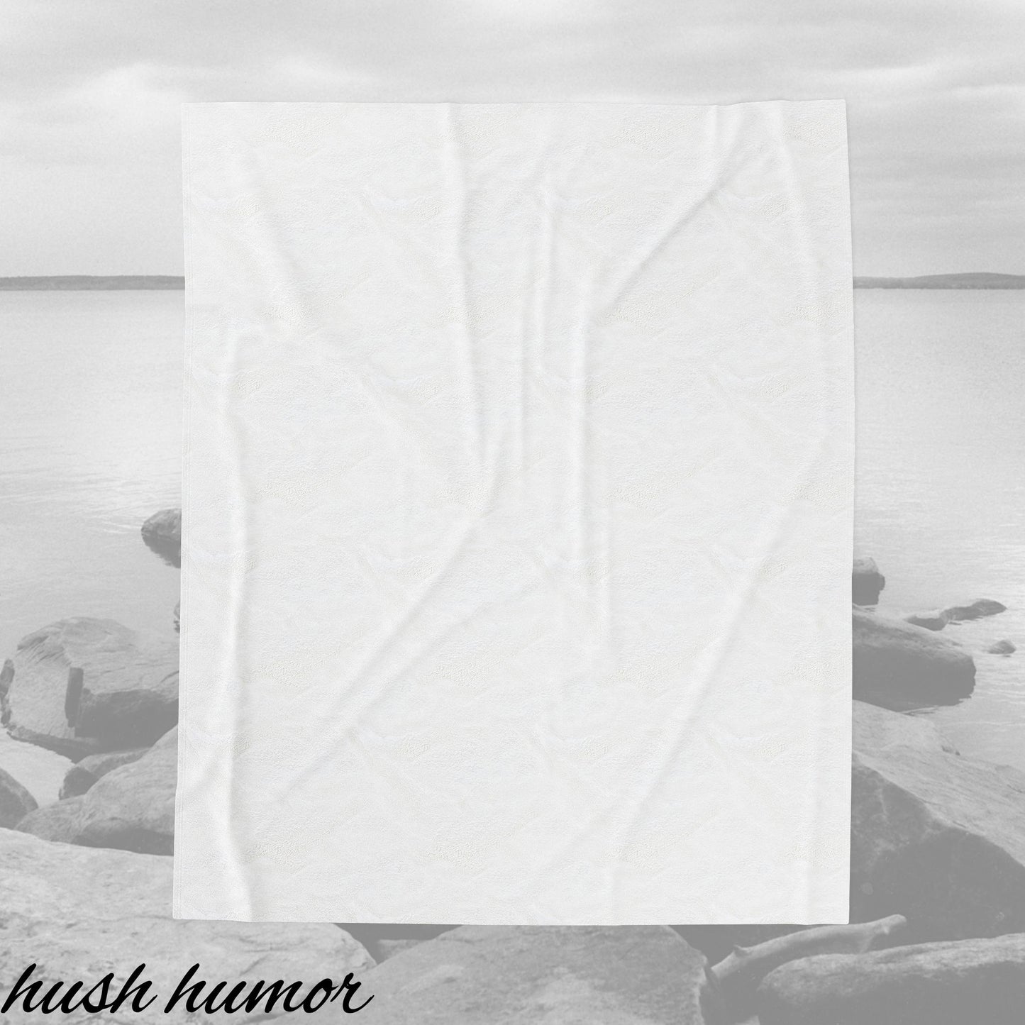 Sandy Dunes Beach Vibe Penis Plush Blanket, Humorous Gift, Cozy D*ck Blanket, Gag Gift, Naughty Willy Velveteen Blanket