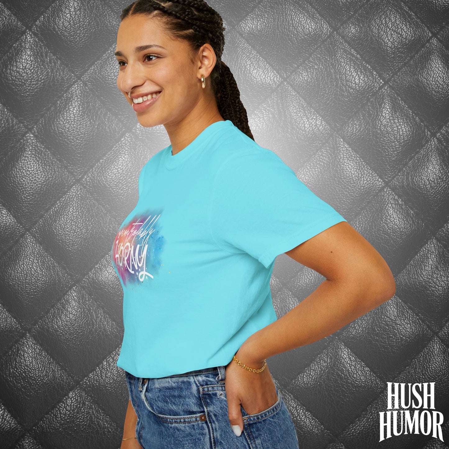 Uncontrollably Horny Shirt – Dirty Comfort Colors Tee for Hot Wife, Funny NSFW Party T-Shirt