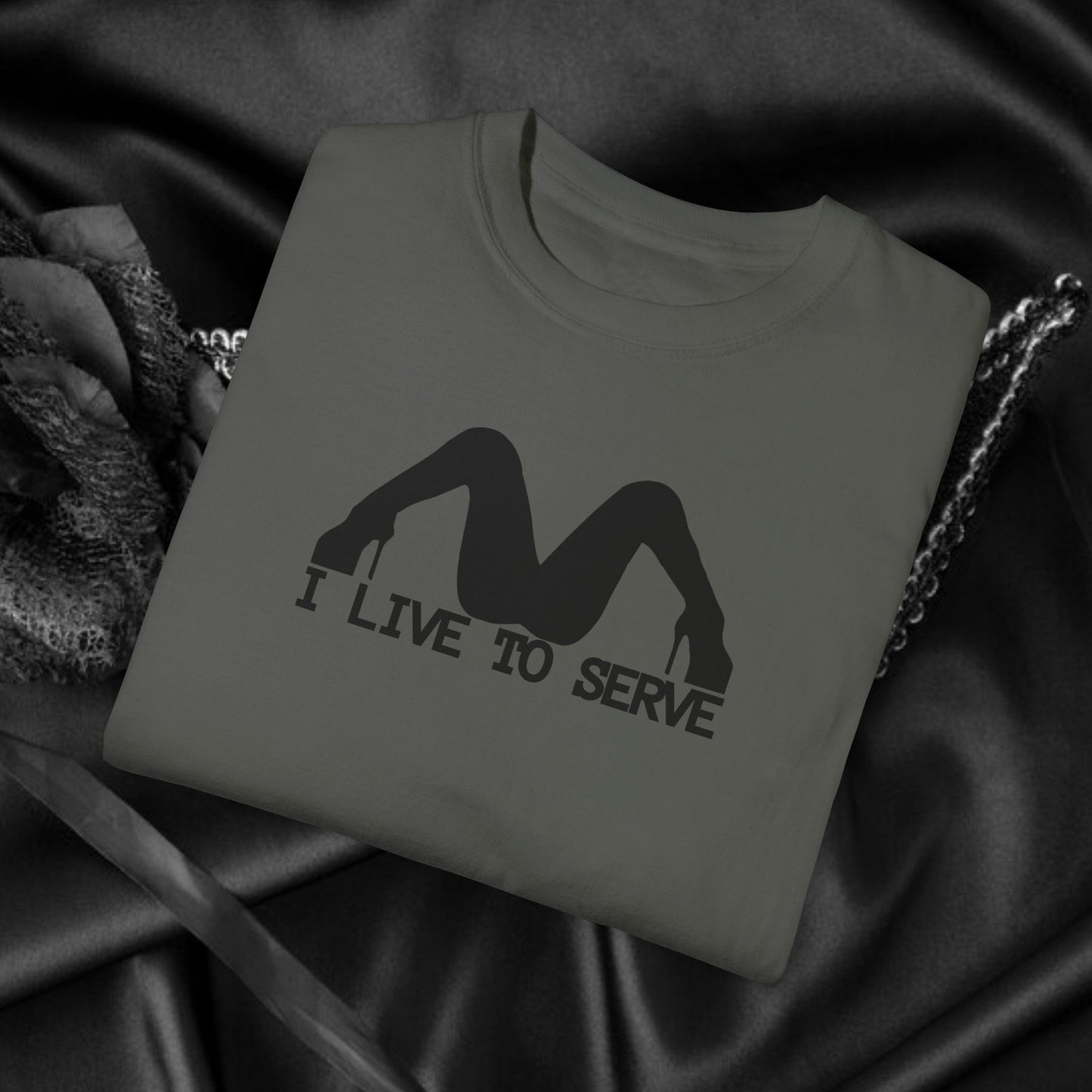 BDSM Clothing Shirt Submissive - I Live to Serve - submissive gift
