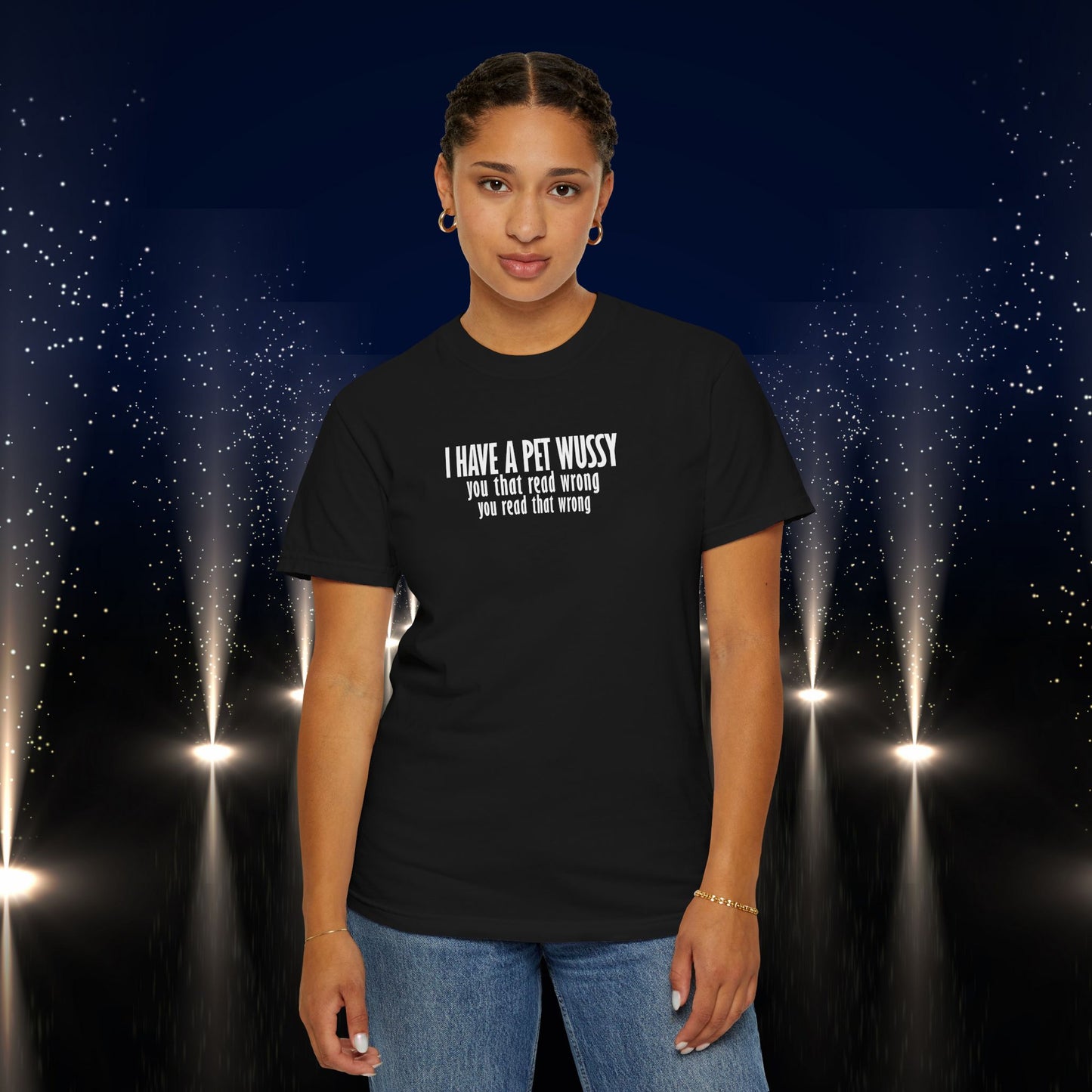 Naughty Shirt – I Got a Pet Wussy Funny Summer T-Shirt, Comfort Colors Hilarious Sexy Wife Gift, Funny Saying Tee