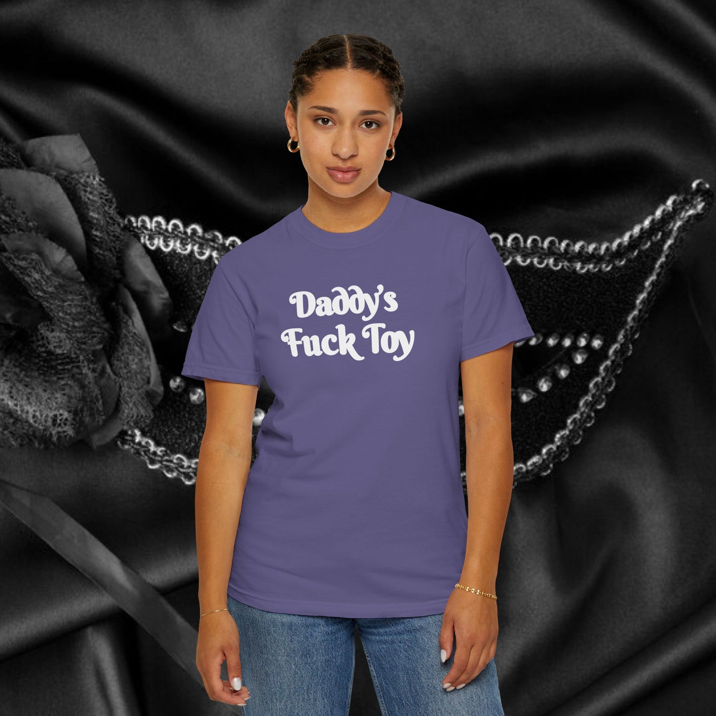 Daddy’s F*ck Toy Shirt – Kinky Submissive Apparel for Women, Hot Wife Sex Party Tee, Risqué Adult Shirt, NSFW Trendy BDSM Clothing