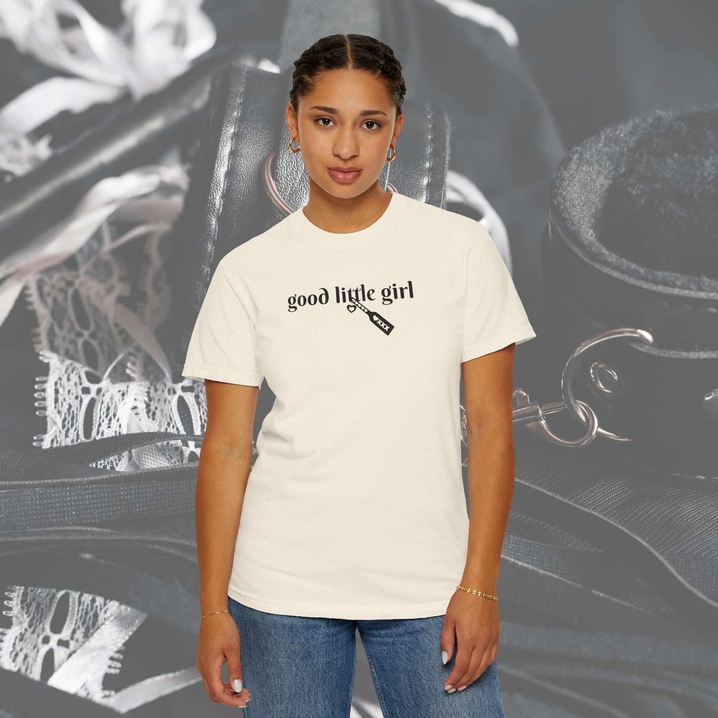 Submissive good little girl T-shirt, BDSM DomSub Wife Gift, Comfort Color Tee, Good Little Girl Shirt, BDSM Submissive Wife Shirt