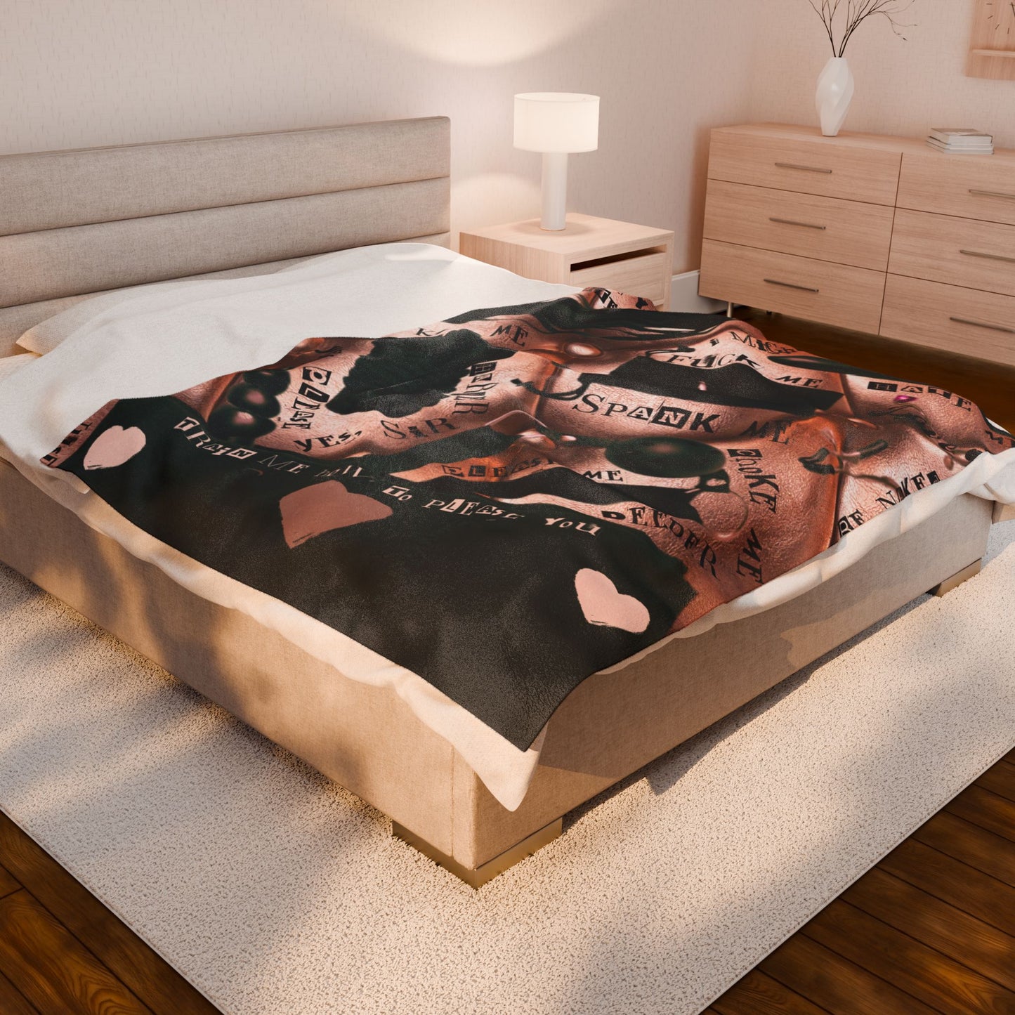 BDSM Themed blanket for Adults, Sexy and Offensive Gift, BDSM themed gift, daddy's girl blanket, babygirl blanket
