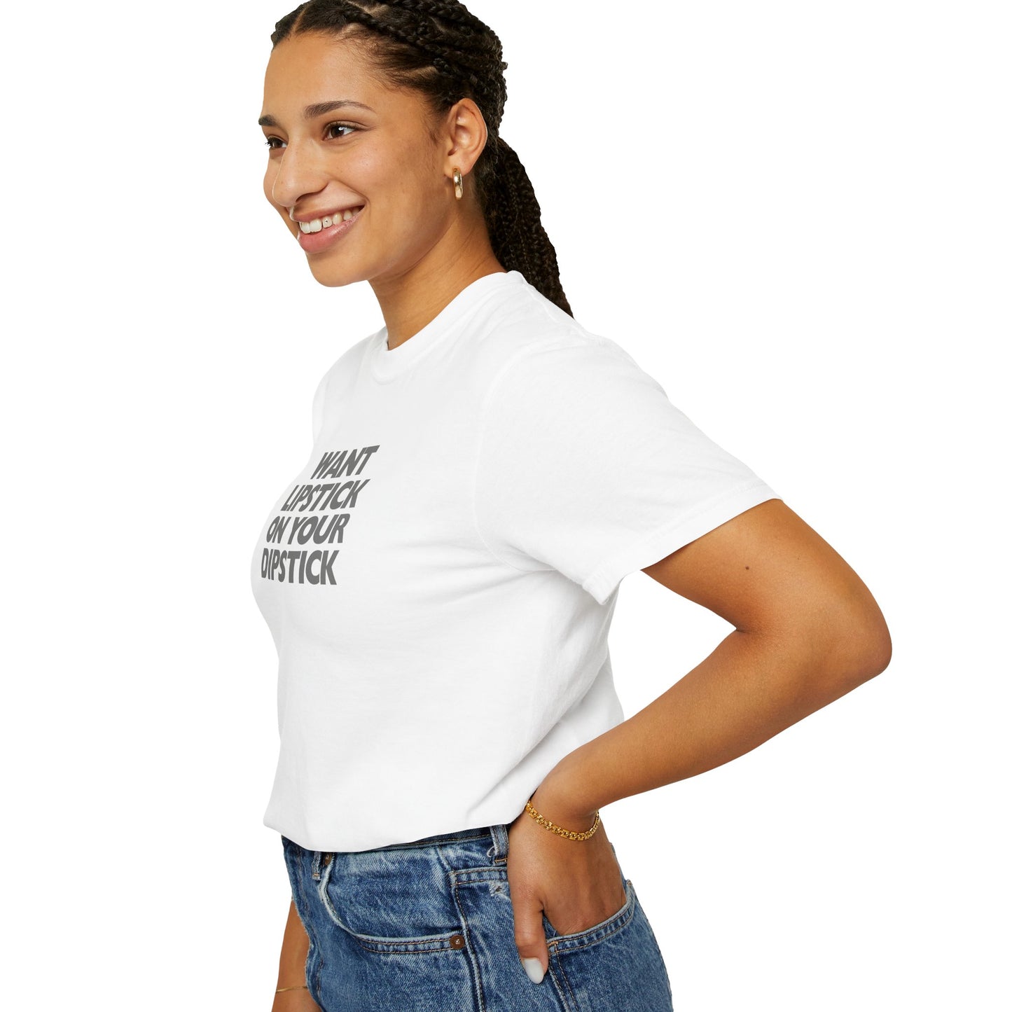 Lipstick on Your Dipstick Shocking Dirty T-shirt for Women, FEMdom gift, Funny Adult Gift