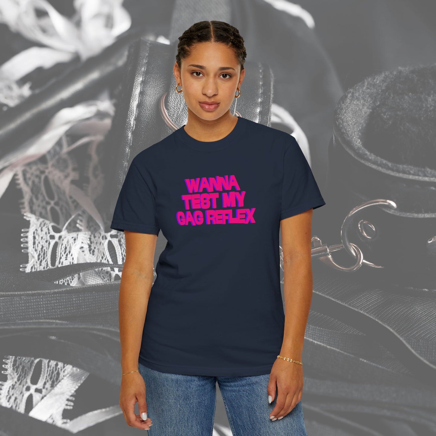 Dirty Gag Reflex Tee, Naughty Women's Shirt, Funny Blow j*b tee, Funny Adult gift