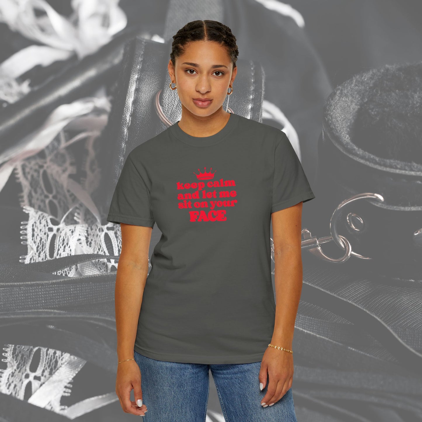 Naughty Face Sitting T-Shirt, Women's Sexy Tee, Inappropriate Party Shirt, Crude NSFW Summer Sexy Tee, Offensive Adult Dirty Humor Tee