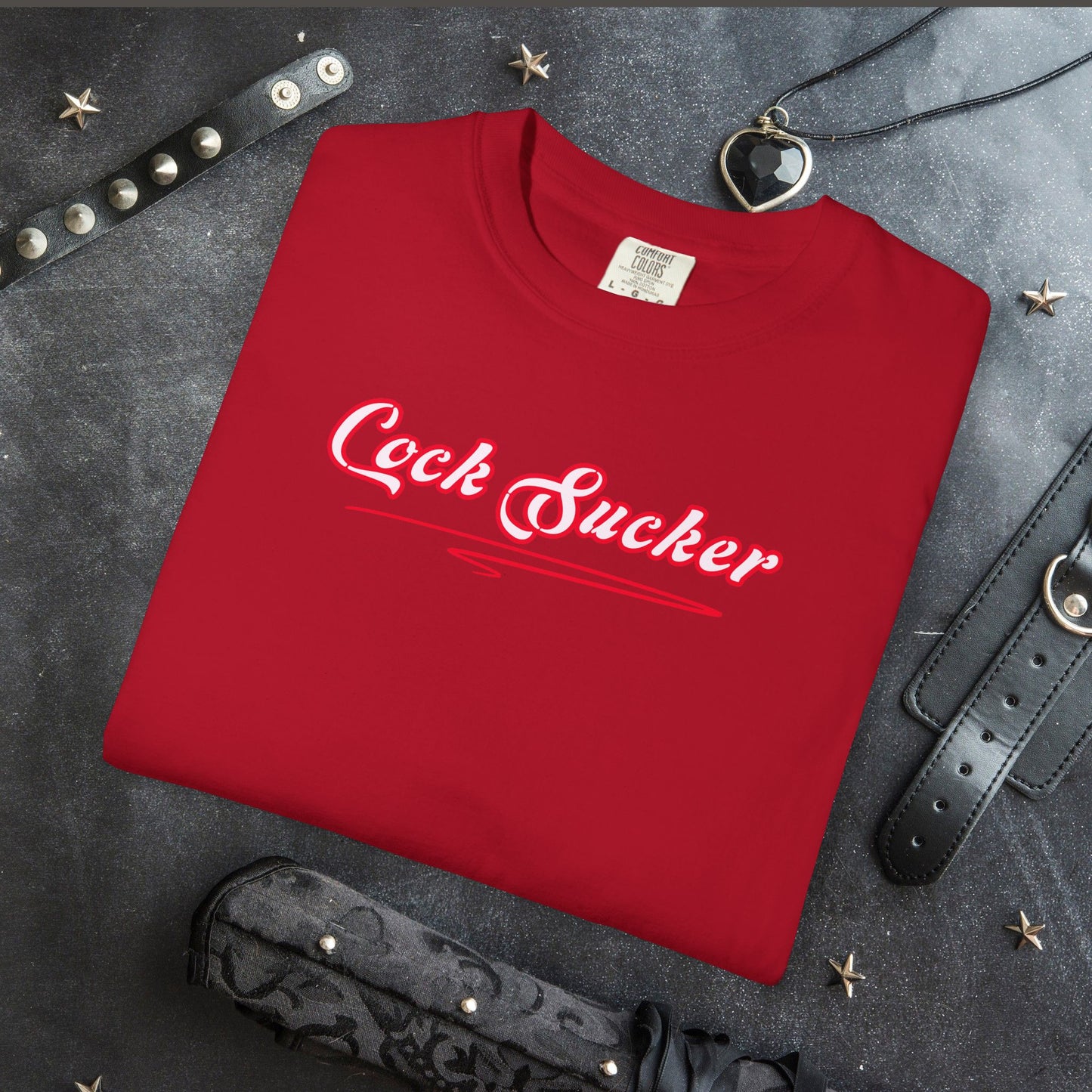 Naughty Girl Sex T-Shirt – Sexy Offensive Ladies Comfort Colors C*ck Sucker Tee, Hot Wife NSFW Party Shirt