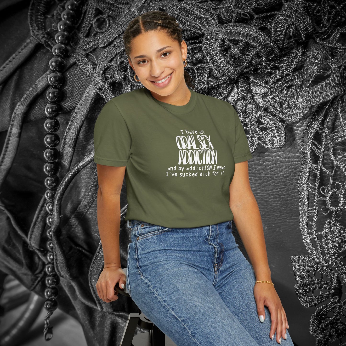 Funny Oral Sex Addiction Unisex T-shirt