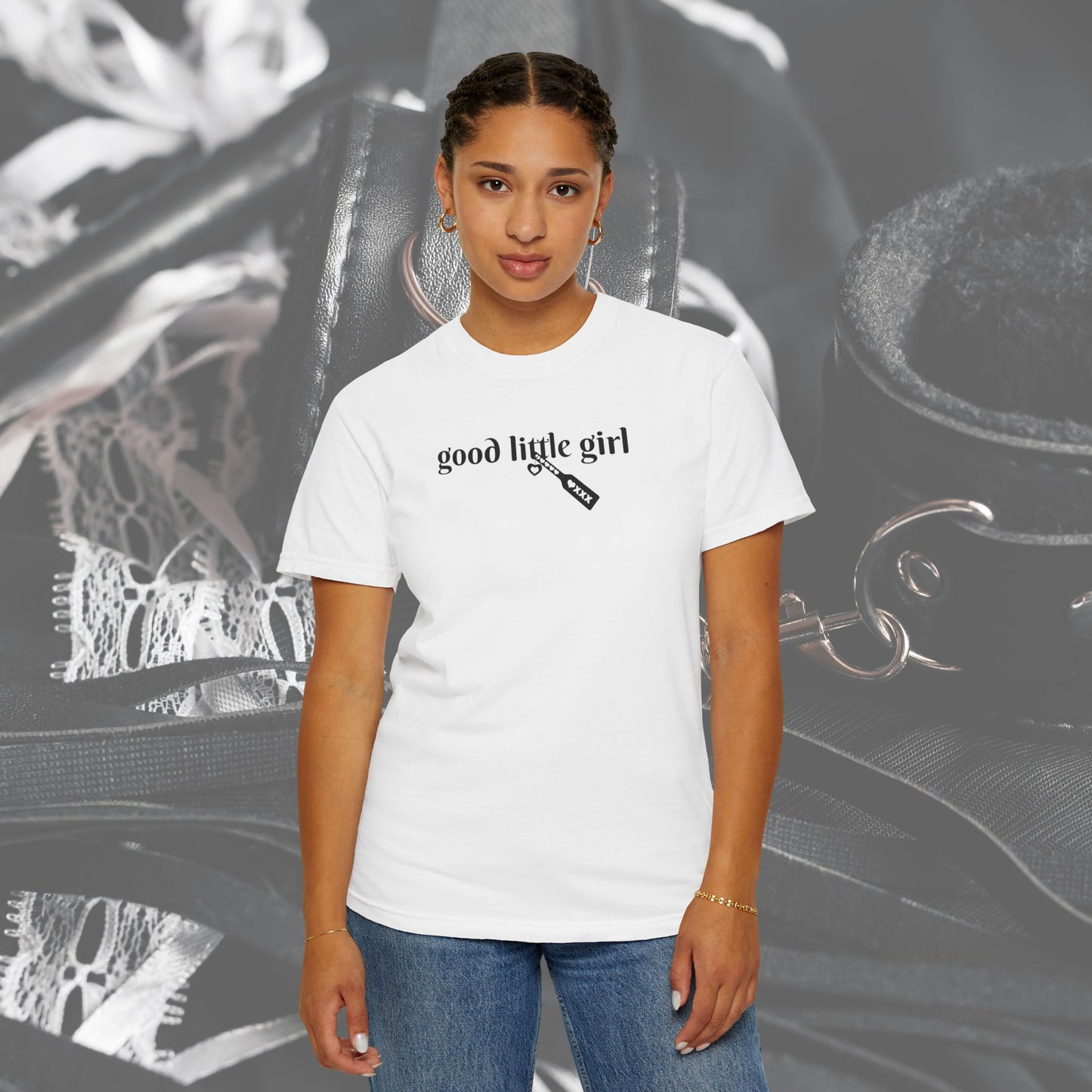 Submissive good little girl T-shirt, BDSM DomSub Wife Gift, Comfort Color Tee, Good Little Girl Shirt, BDSM Submissive Wife Shirt