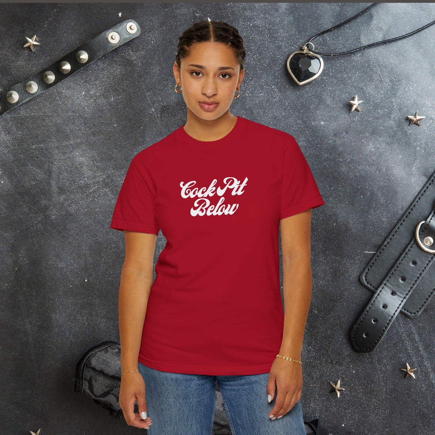 C*ck Pit Below | Bold Adult Humor Shirt for Naughty Gift Swaps or for the daring who like bold fashion