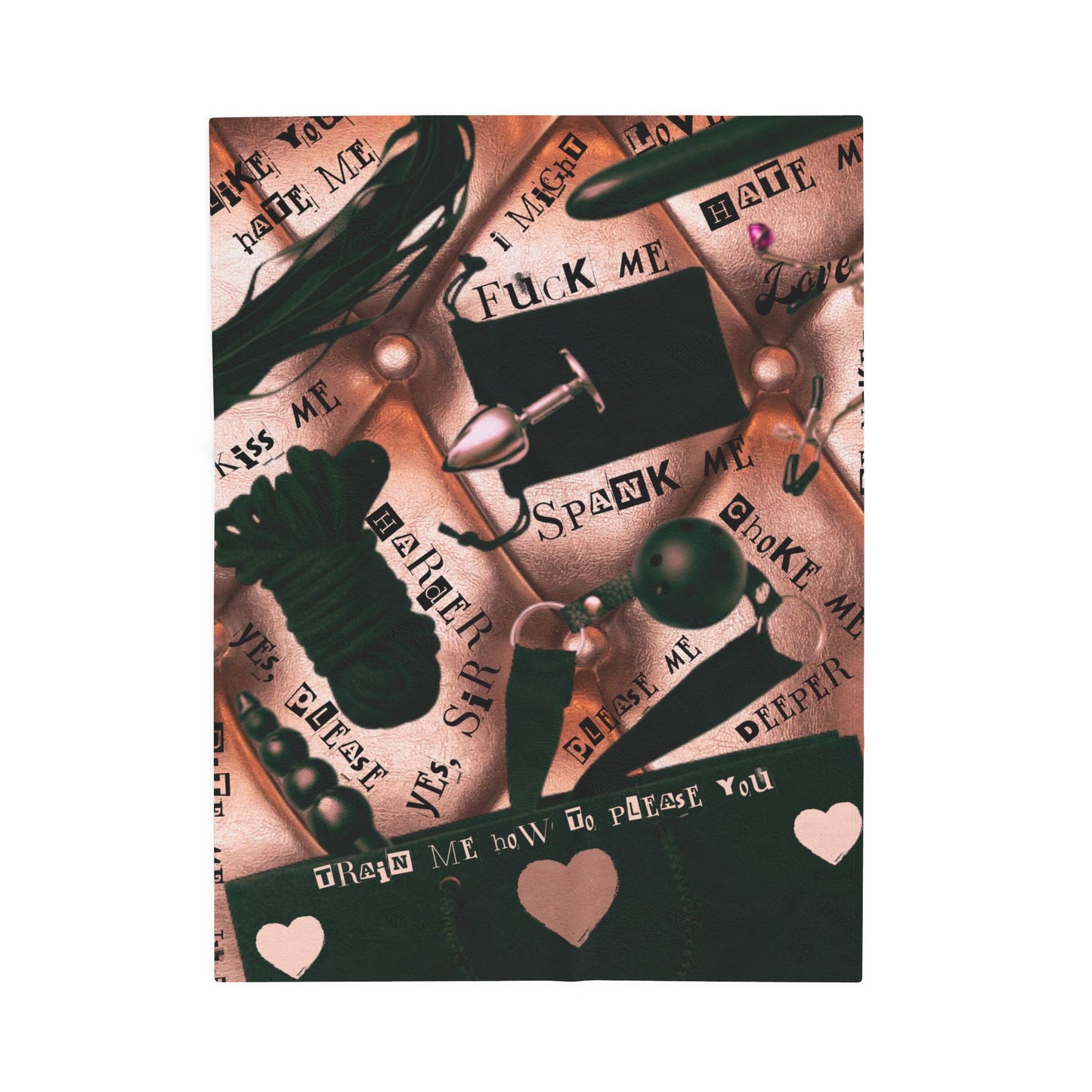 BDSM Themed blanket for Adults, Sexy and Offensive Gift, BDSM themed gift, daddy's girl blanket, babygirl blanket