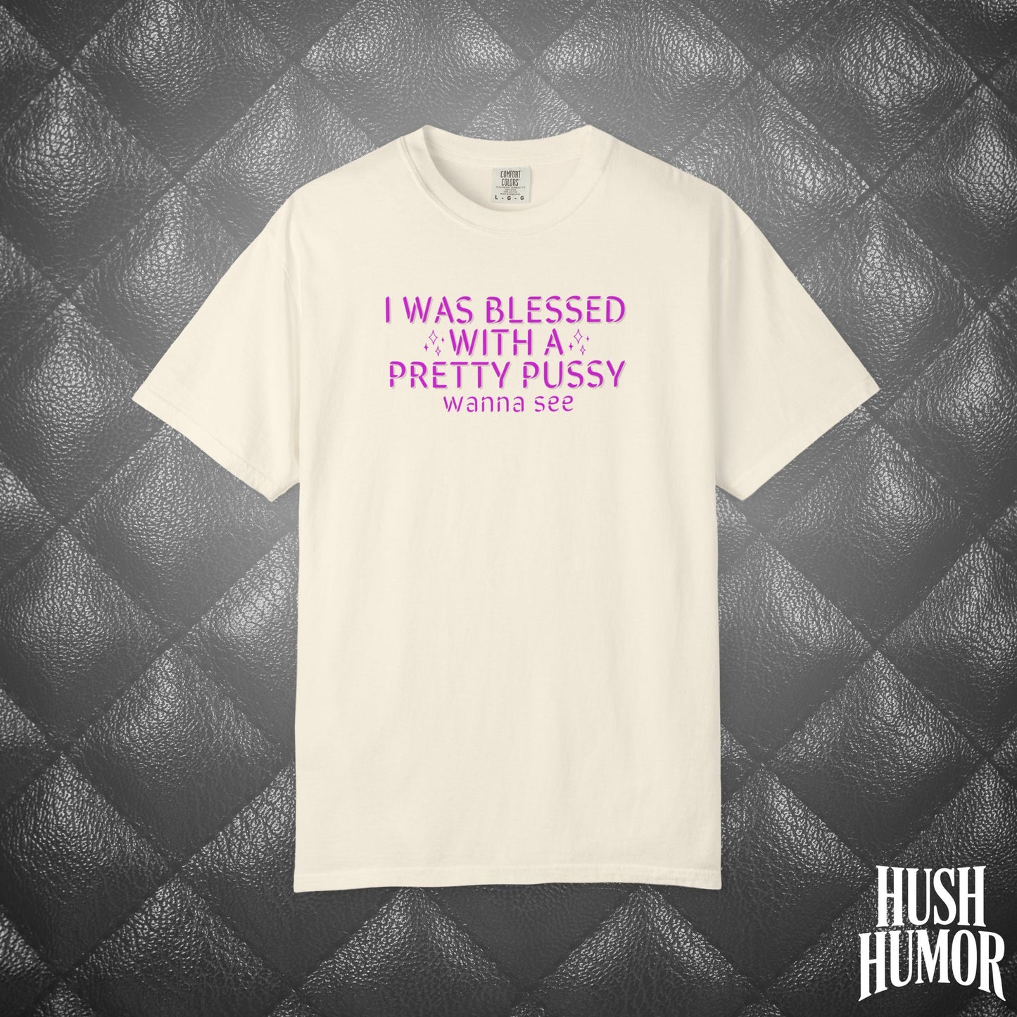 I Was Blessed With a Pretty Psssy T-Shirt – Naughty Girl Power Shirt, Dirty Wife Tee, Kink Shirt