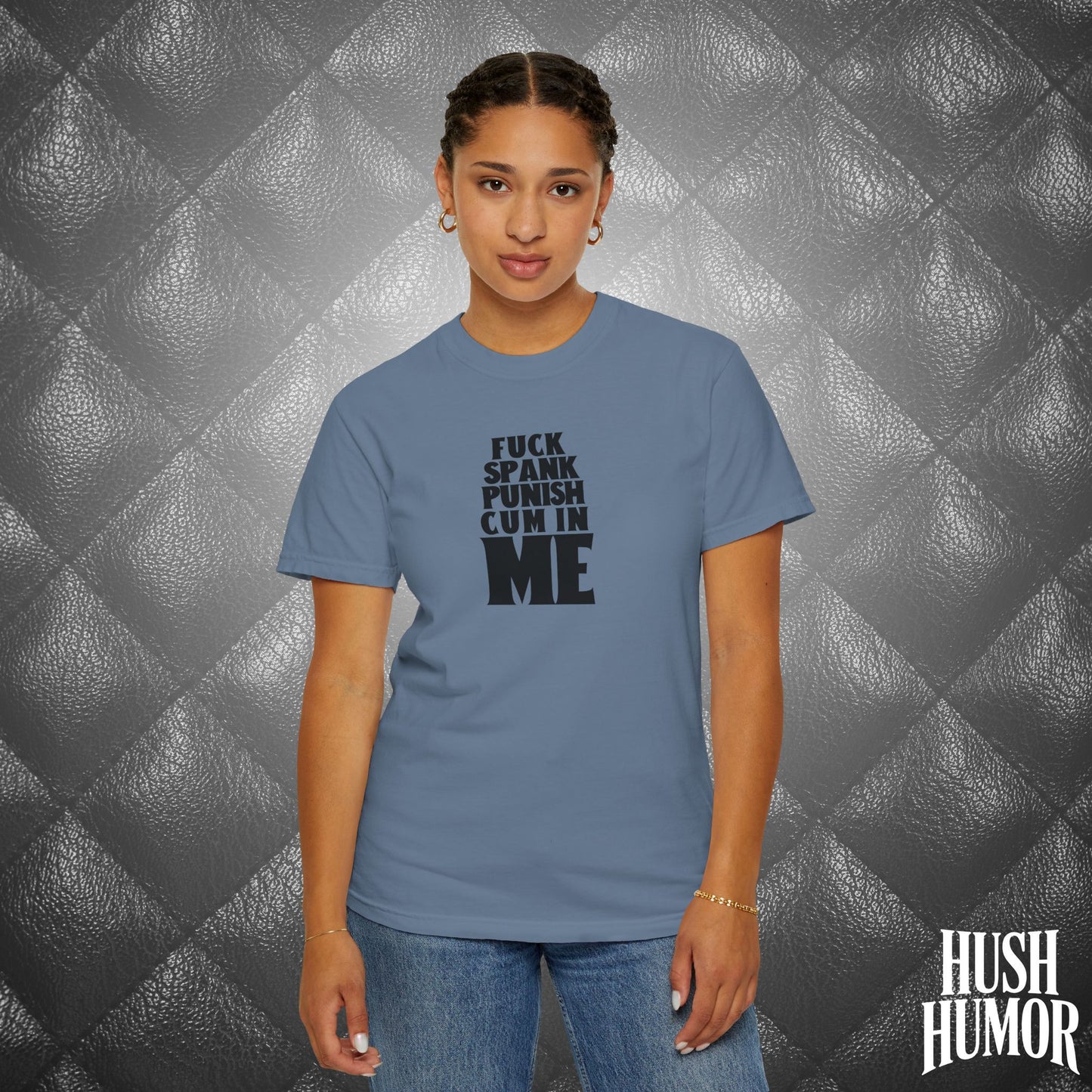 Submissive F*ck Spank Punish C*m in Me T-Shirt – Naughty Shirt for Women, Inappropriate Dirty Girl Tee, Sexy NSFW Kink Shirt