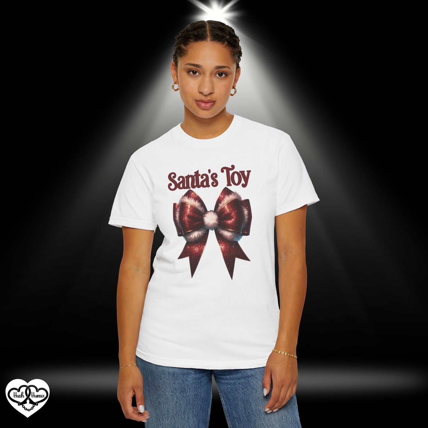 Santa’s Toy Favorite Christmas Party Suggestive Tee – Funny Adult NSFW Holiday Party T-Shirt