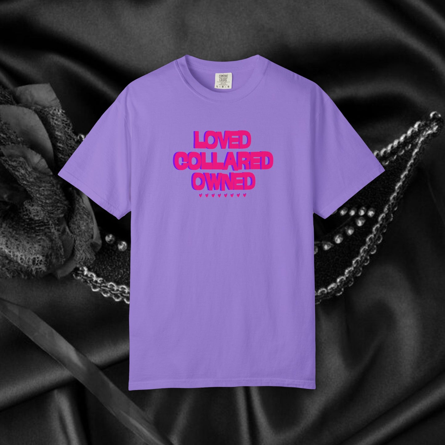 Loved Collared Owned Submissive T-Shirt – Unisex Kinky Tee, Submissive Wife Gift, Dominant Lover Gift, BDSM Apparel