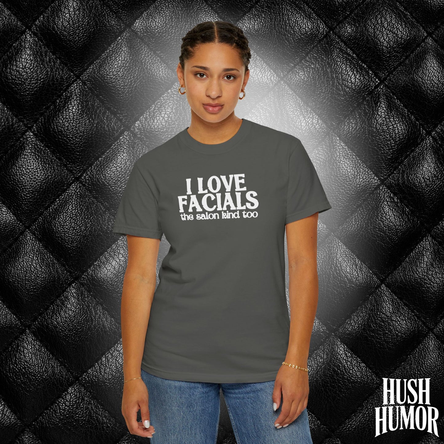 I Love Facials | Offensive Graphic Shirt for Naughty Gag Gift Exchanges