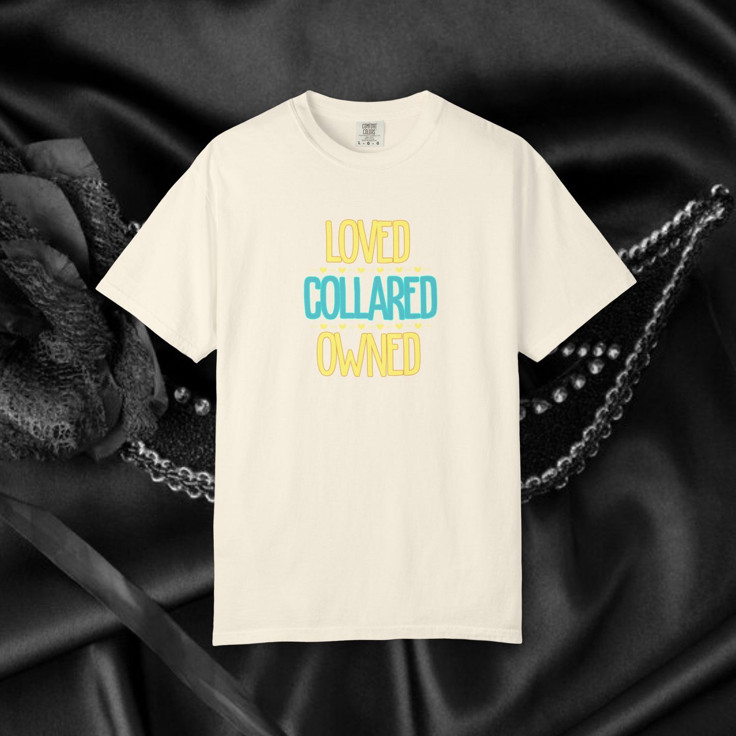 BDSM apparel Submissive tee Loved Collared Owned T-shirt, Kinky Tee