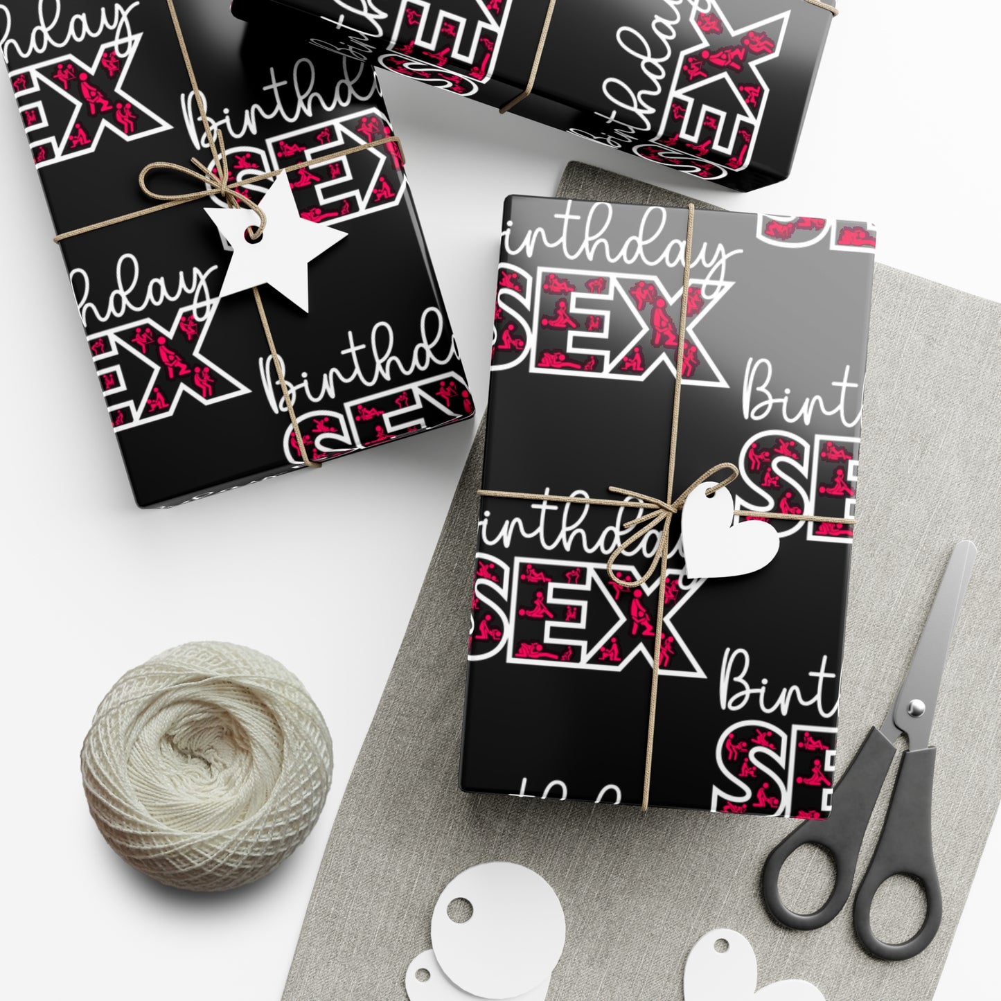 Birthdy Sex Wrapping Paper Adult Birthday Decor, Funny Gift Wrap, Unique Wrapping Paper, special occasions
