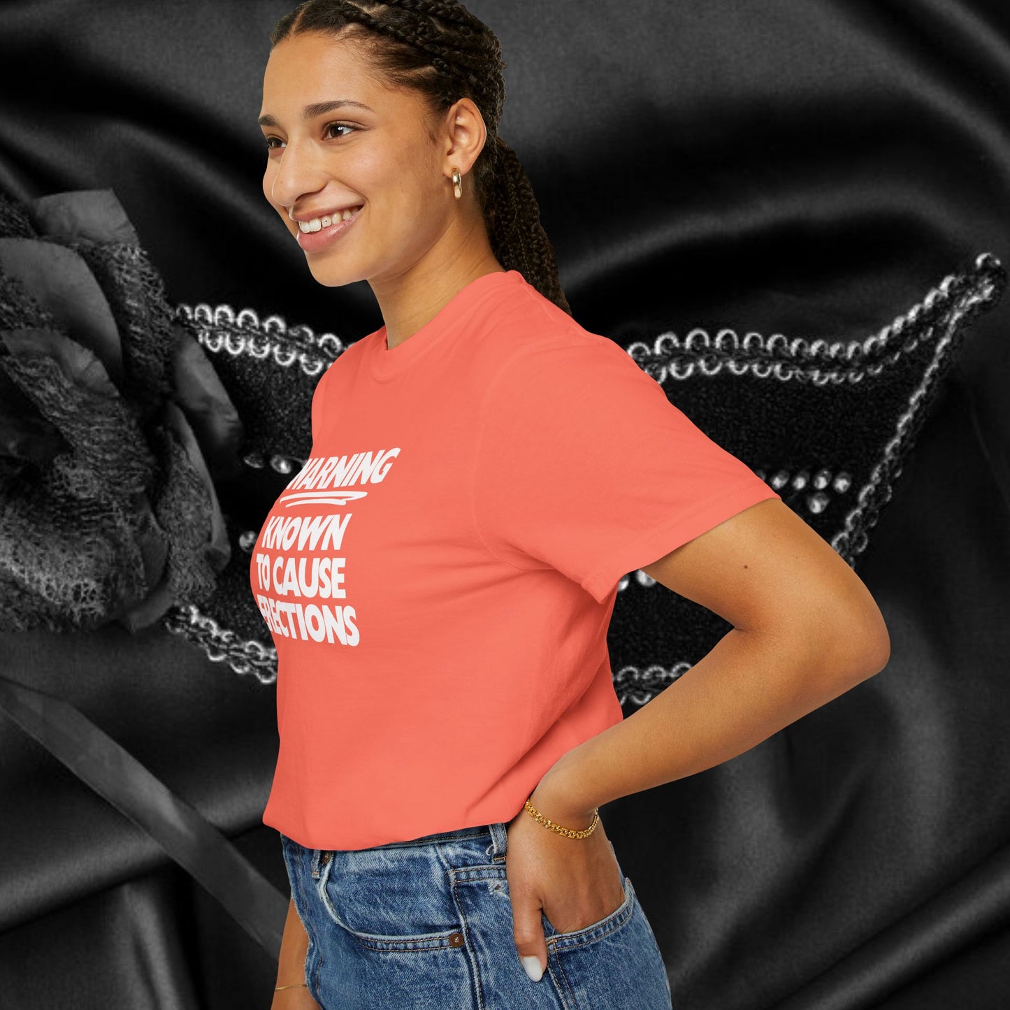 Naughty Shirt – WARNING Known to Cause Erections Adult Garment-Dyed Comfort Colors Tee