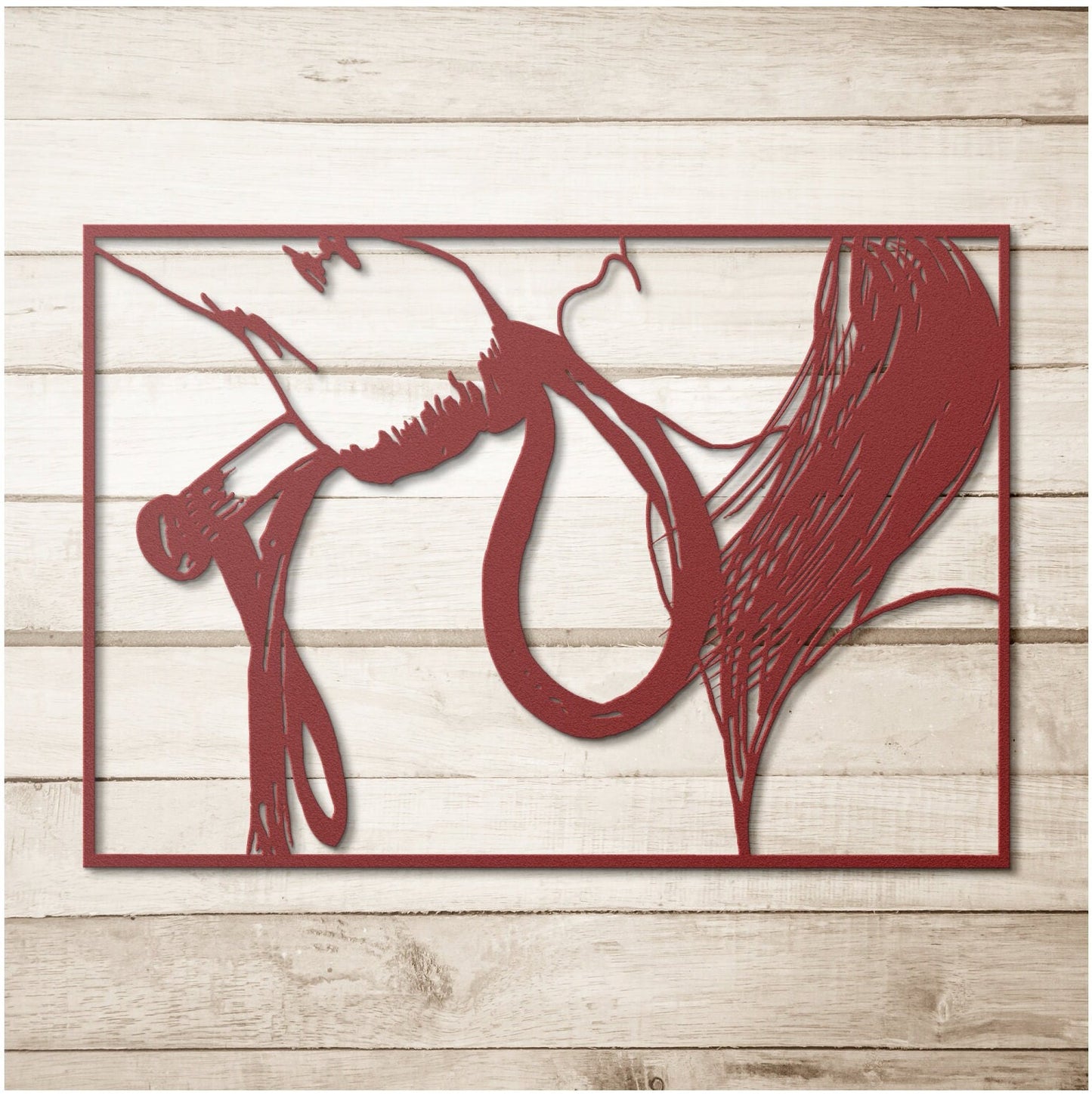 Whipping Submissive BDSM Spanking Decor, BDSM Metal Wall Art