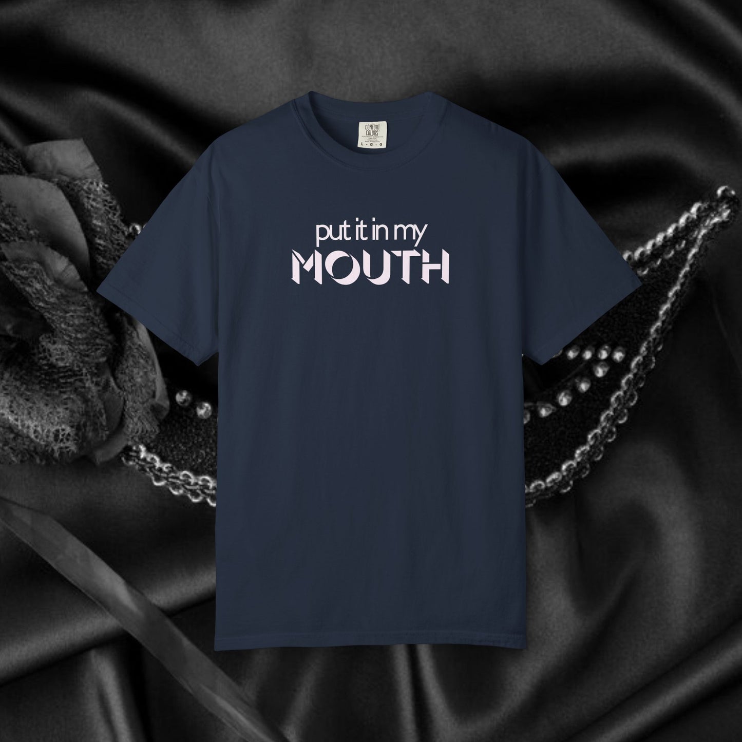 Offensive Hot Wife gift, Put it in My Mouth fun oral sex tshirt for women, NSFW Comfort Color Pepper summer party top, funny sex tee