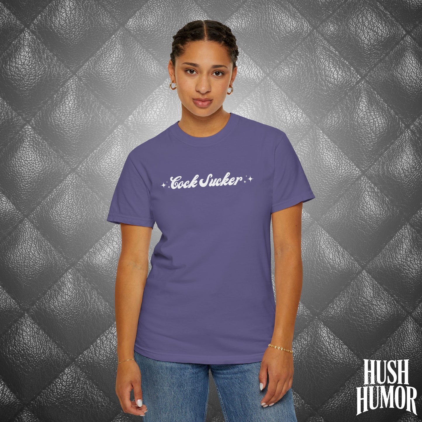 C*ck Sucker T-Shirt – Naughty Girl Comfort Colors Tee, Sexy NSFW Hot Wife Shirt, Offensive Inappropriate Graphic Shirt for Women