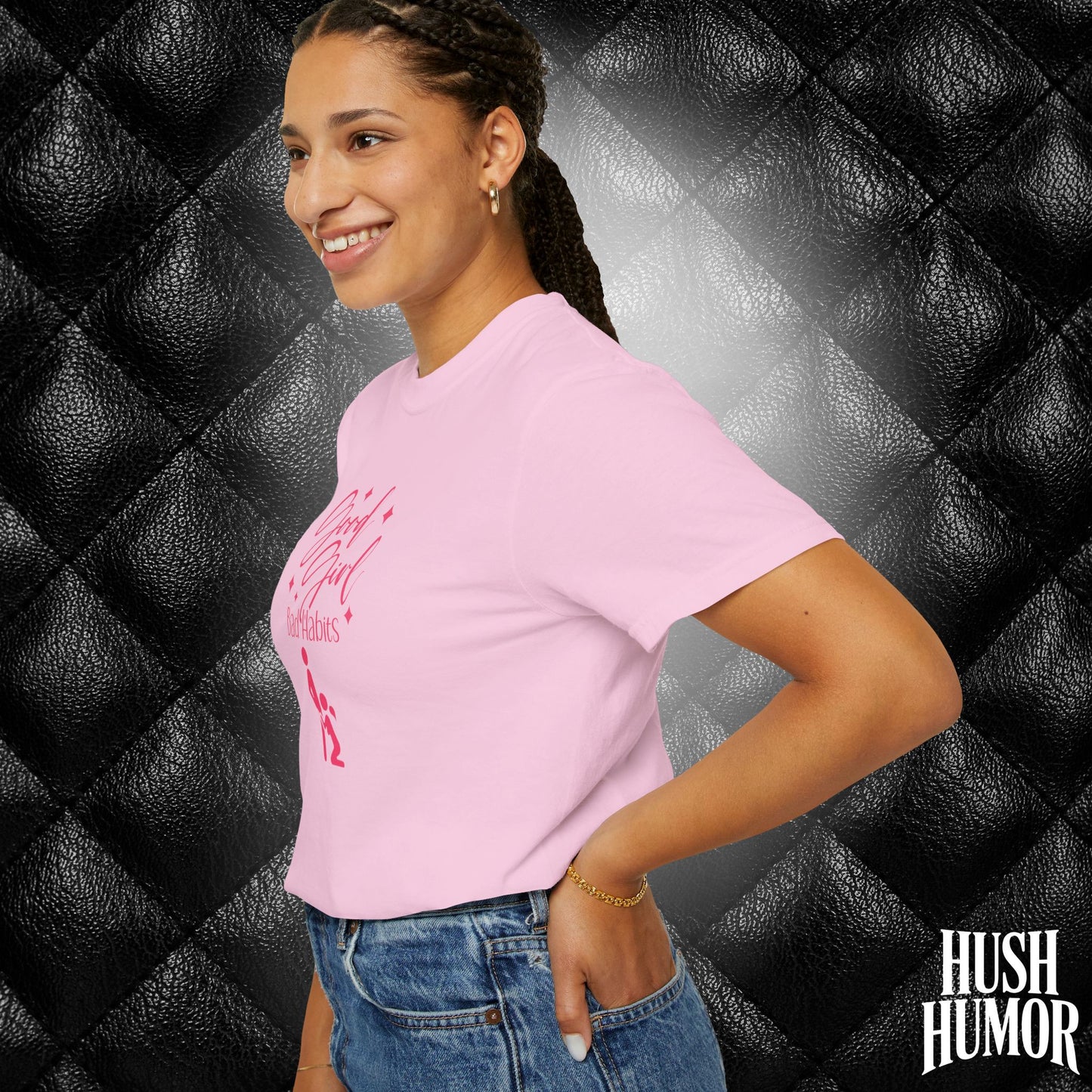 Good Girl Bad Habits Shirt – Funny Oral Sex Graphic Tee for Naughty Wife