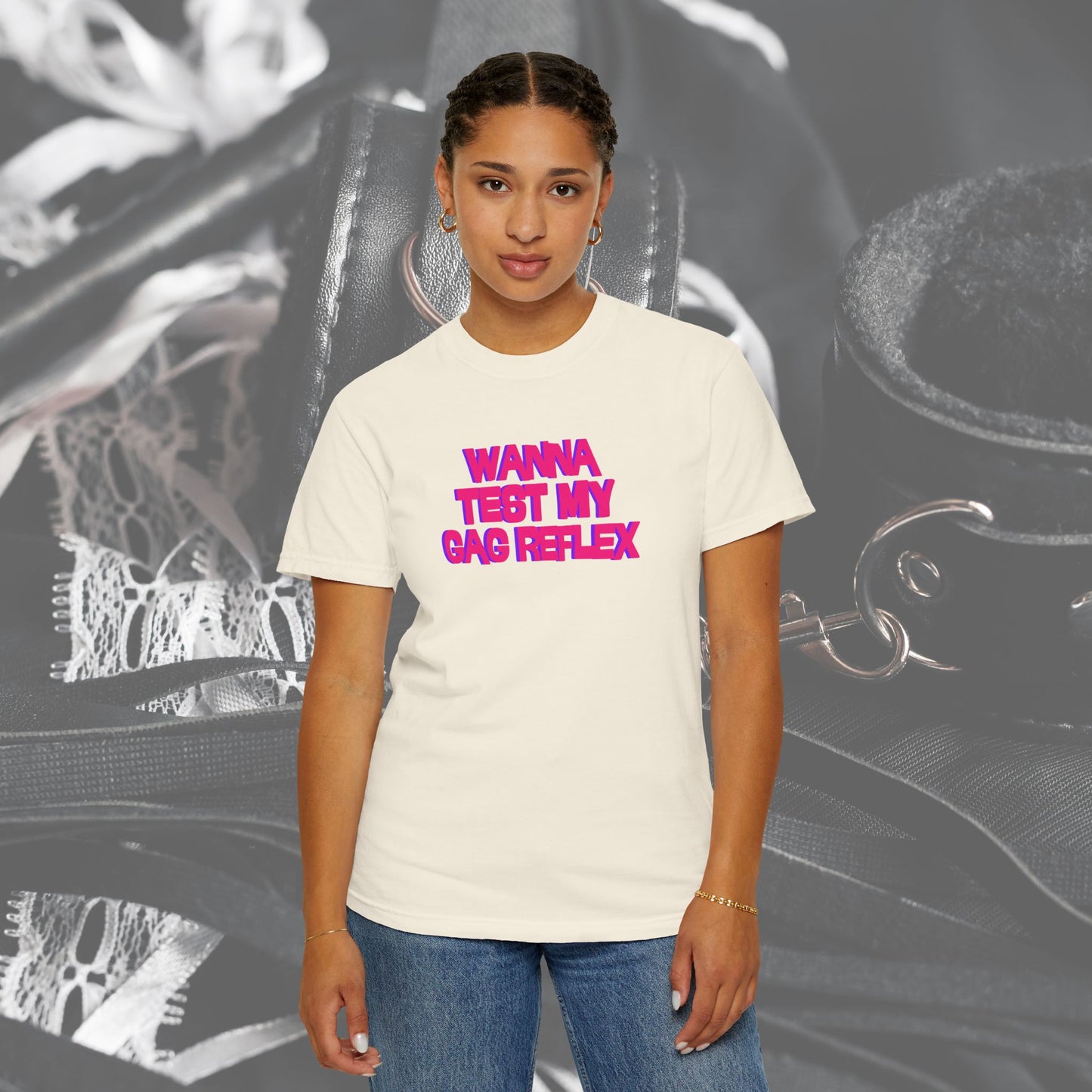 Dirty Gag Reflex Tee, Naughty Women's Shirt, Funny Blow j*b tee, Funny Adult gift