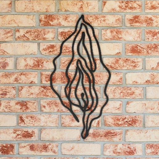 Female Sex Metal Wall Decor | Naughty Vagina Art | Sexy Bedroom & Party Decoration