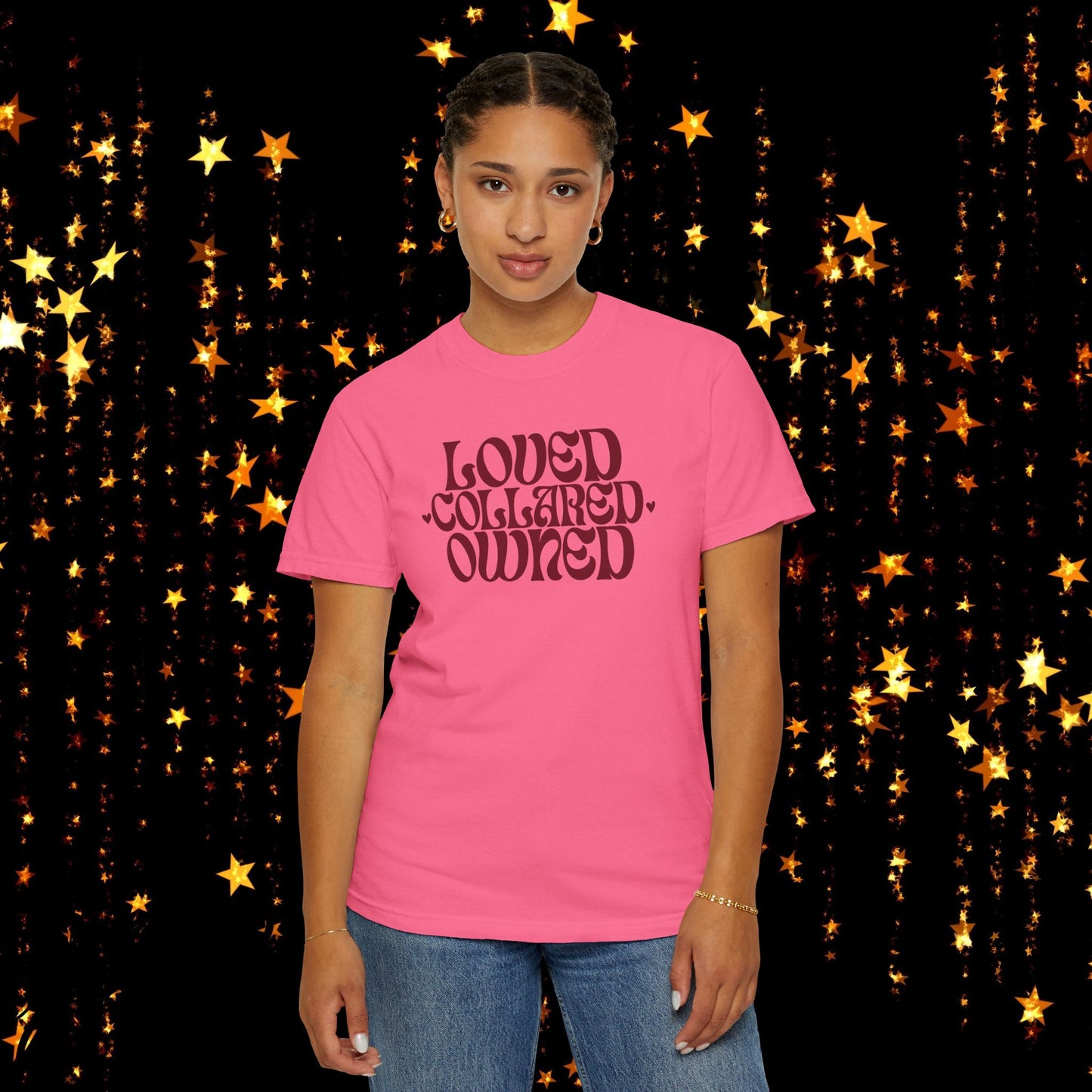 Loved Collared Owned Submissive T-shirt, BDSM themed Kinky Tee, Submissive Wife Gift, BDSM Apparel